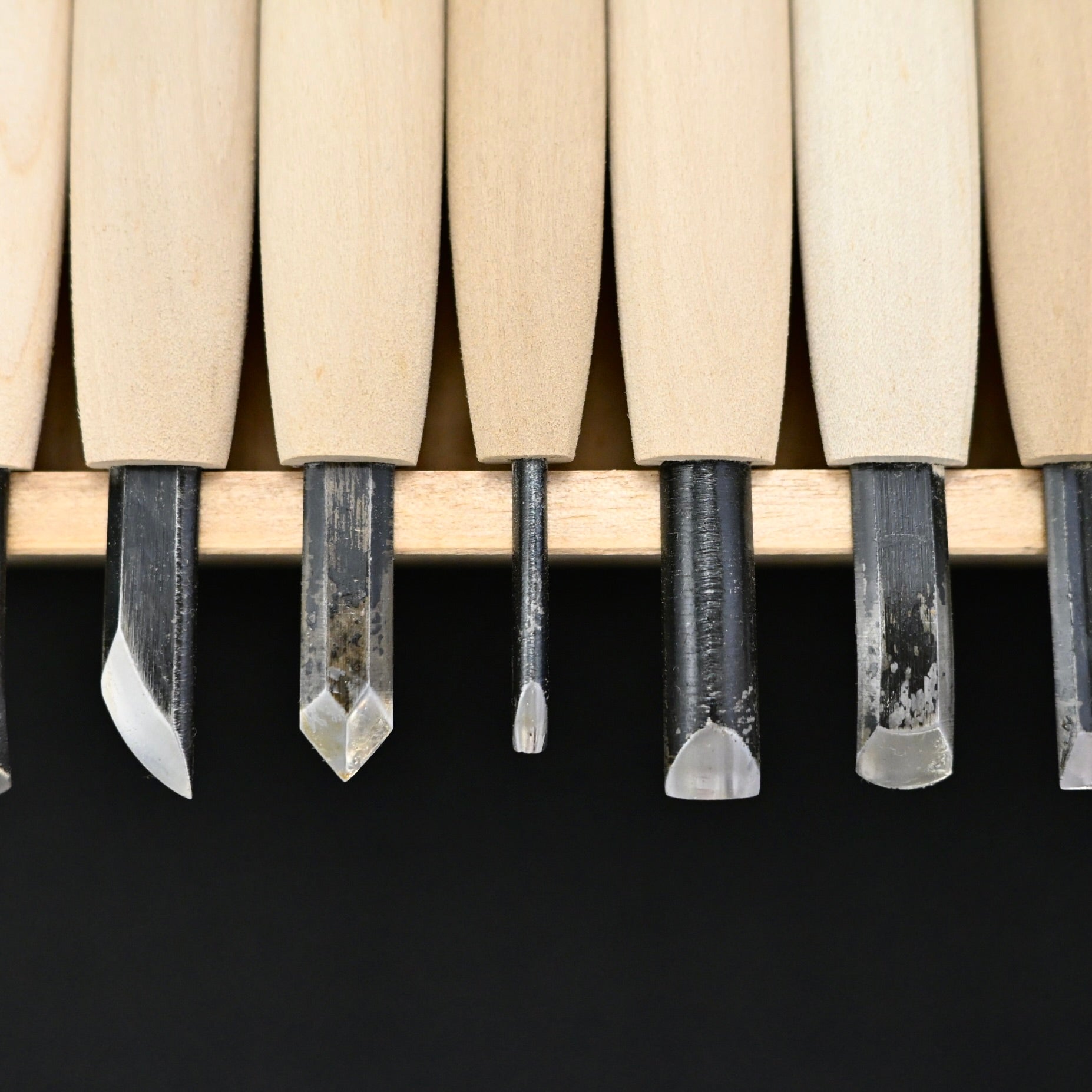 Masakichi Carving chisels set 20pc 政吉 小道具のみ&彫刻刀 20本セット 青紙鋼