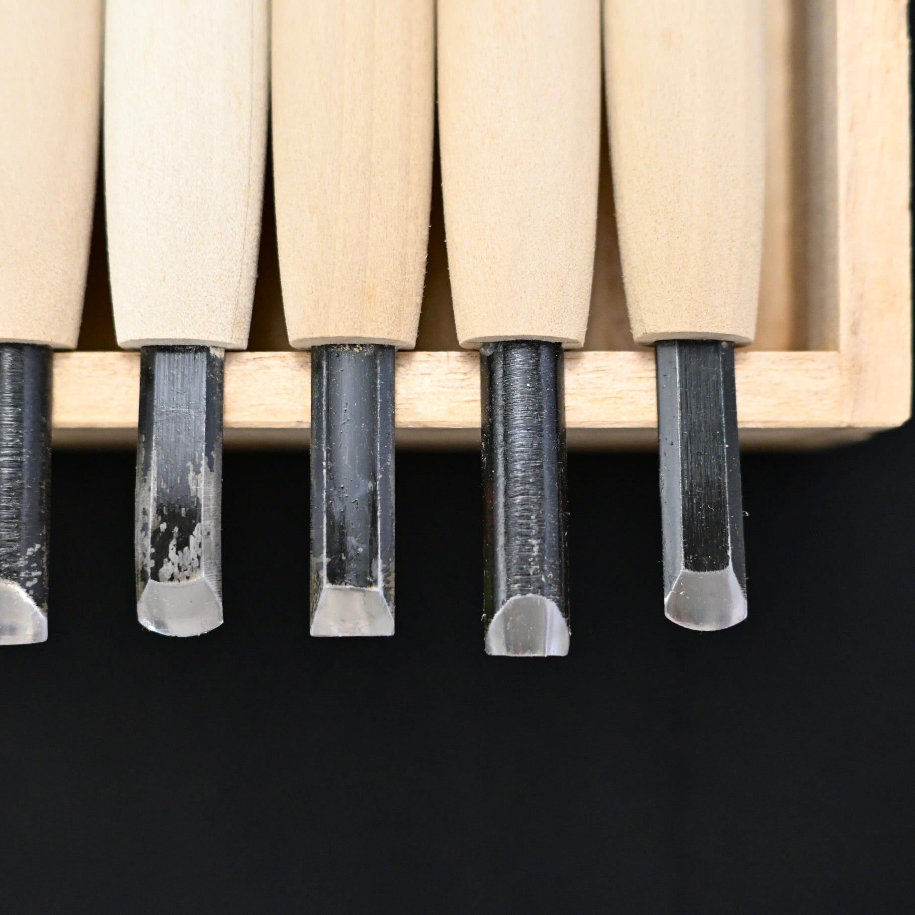Masakichi Carving chisels set 20pc 政吉 小道具のみ&彫刻刀 20本セット 青紙鋼