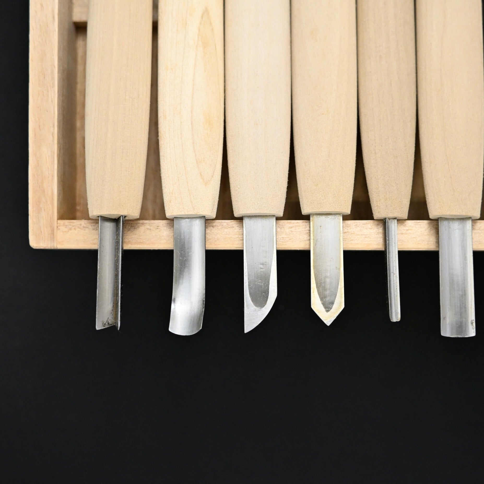 Masakichi Carving chisels set 20pc 政吉 小道具のみ&彫刻刀 20本セット 青紙鋼