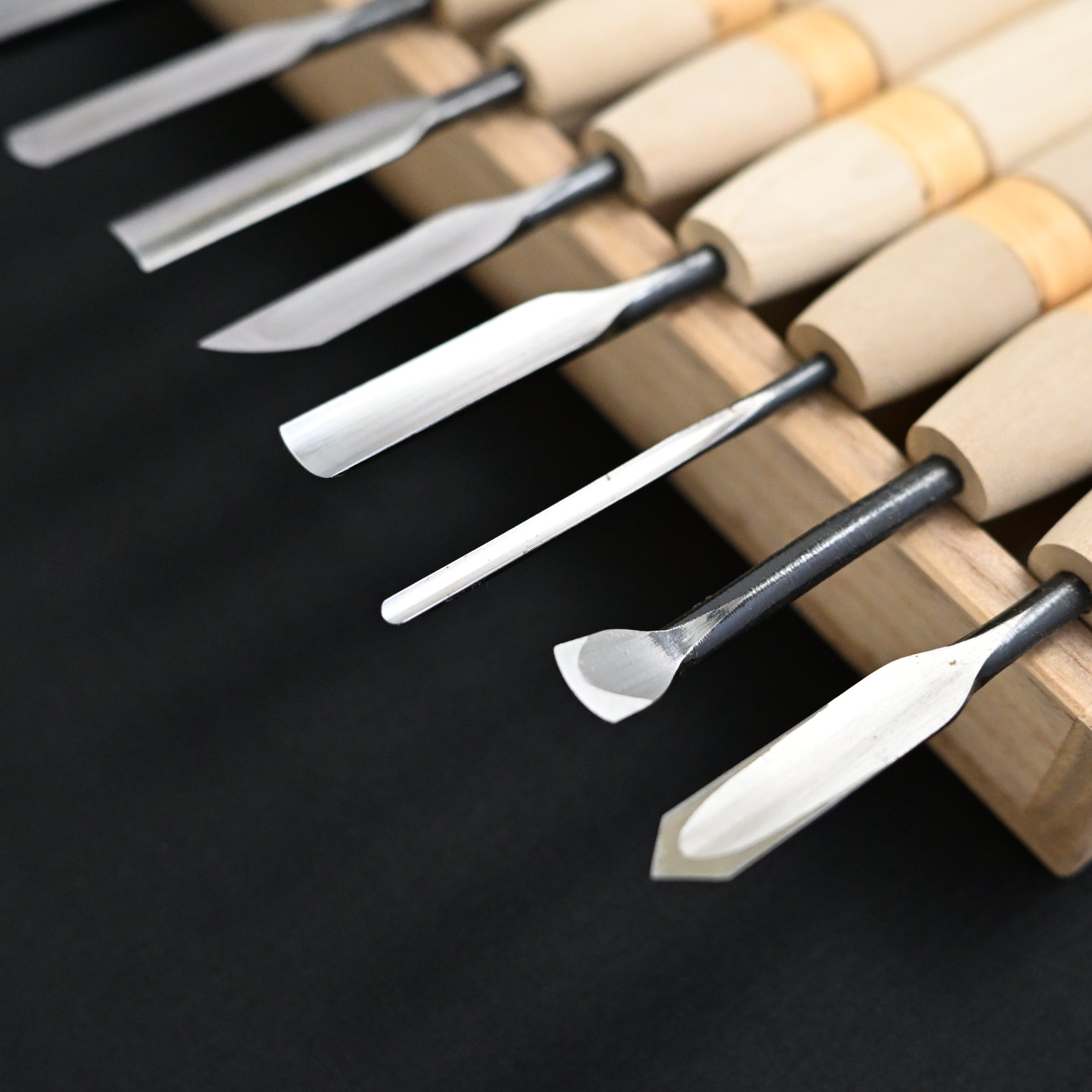 Masakichi Carving chisels set 20pc 政吉 小道具のみ&彫刻刀 20本セット 青紙鋼
