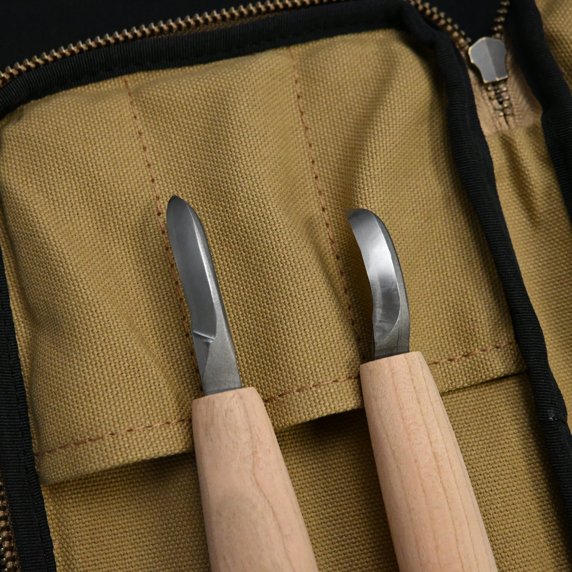 Heijoshin Michi HSS Scooping chisel set.  平常心 道 ハイス スクーピングナイフ組