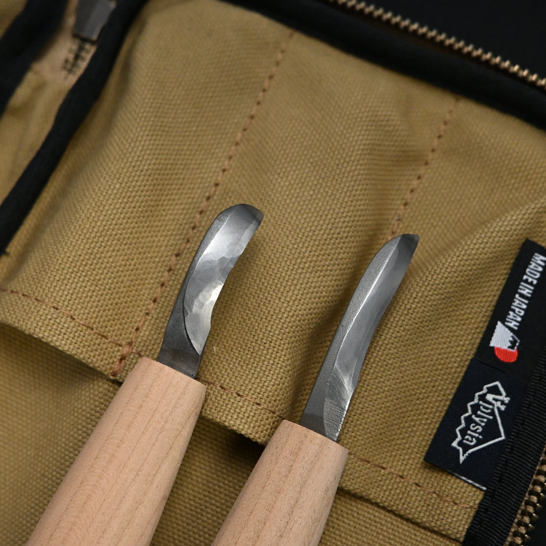 Heijoshin Michi HSS Scooping chisel set.  平常心 道 ハイス スクーピングナイフ組