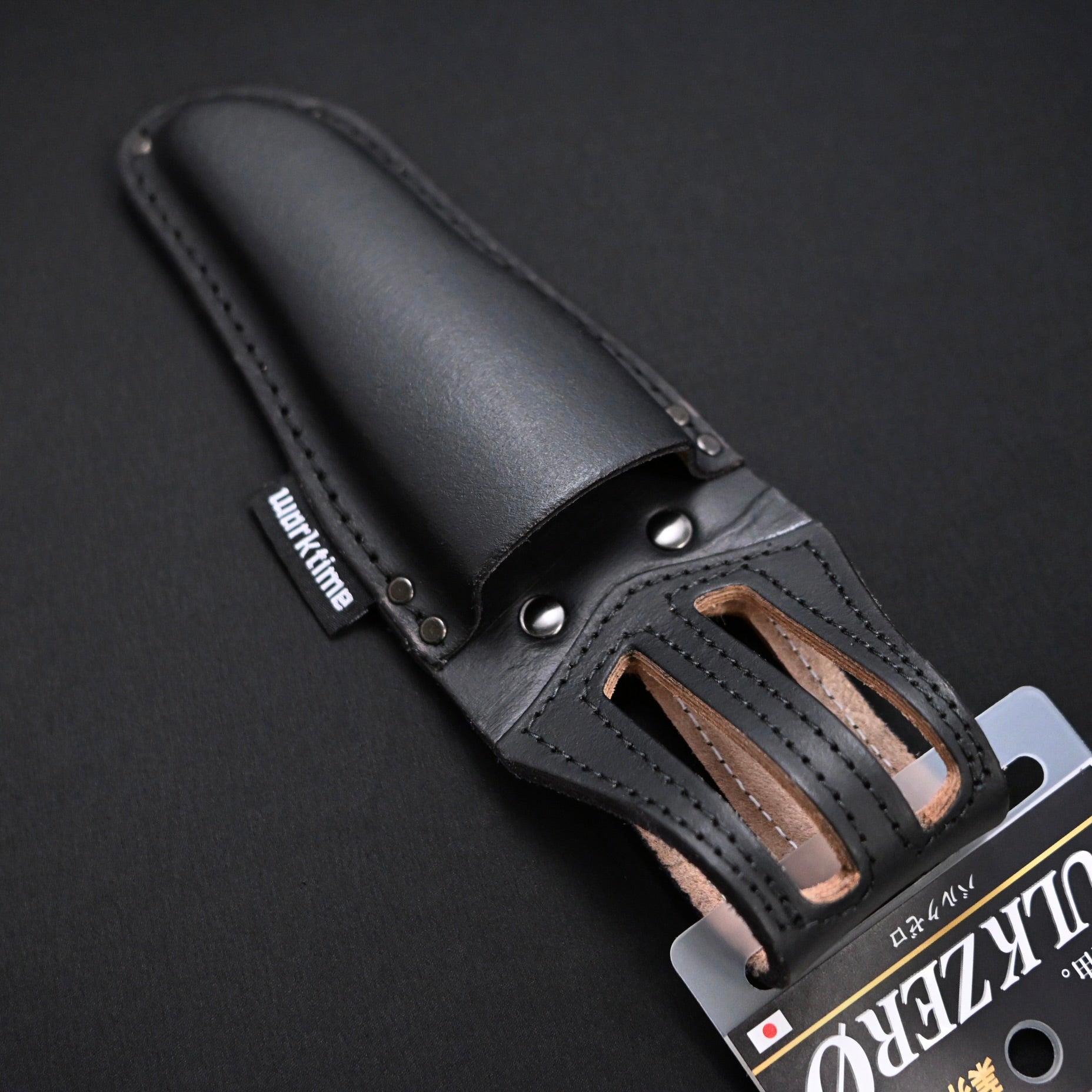 Kozuchi Pruning Shears Case  AKE−01      コヅチ 剪定鋏ケース 本革製