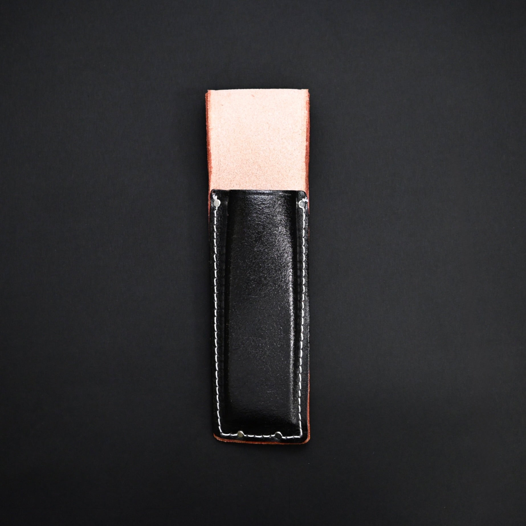 Kozuchi SC-03 Timber Chisels Case with Cow leather Less than 42mm  コヅチ 黒床皮ノミ 1寸4分 厚用 SC-03