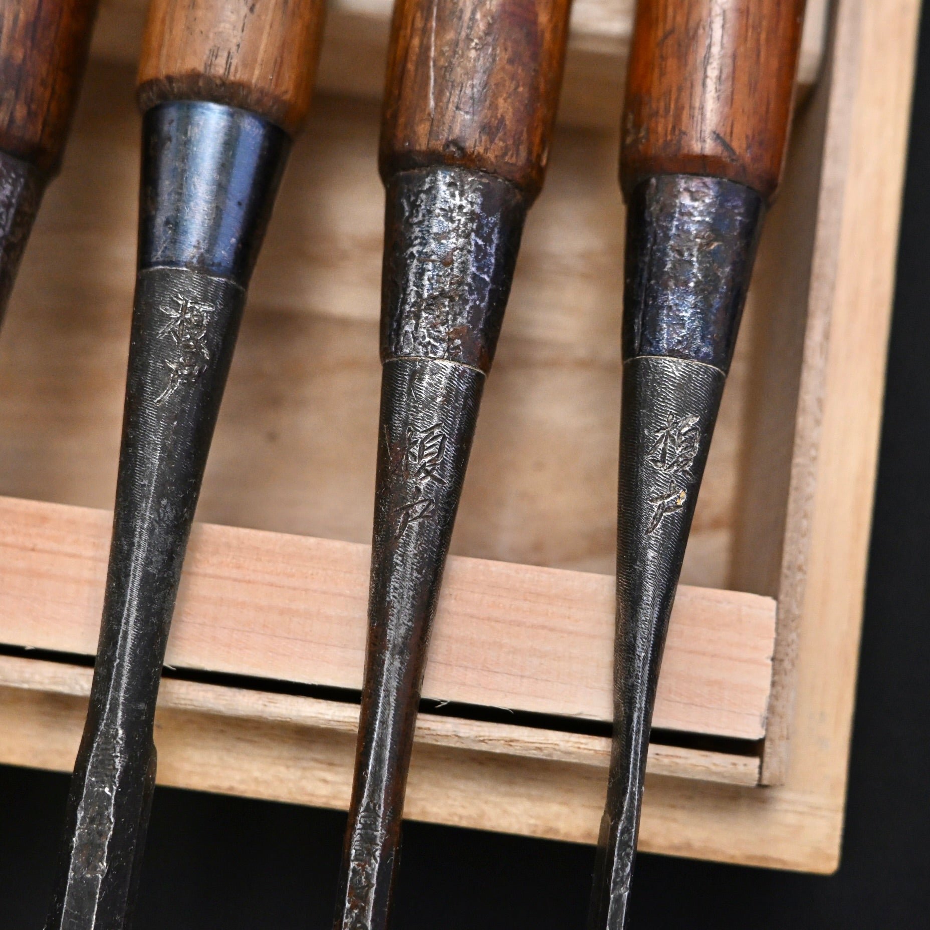 Funahiro Used Bench chisels 10pc set  中古 元寿舟弘 船津祐司作 追入組鑿 Oirenomi