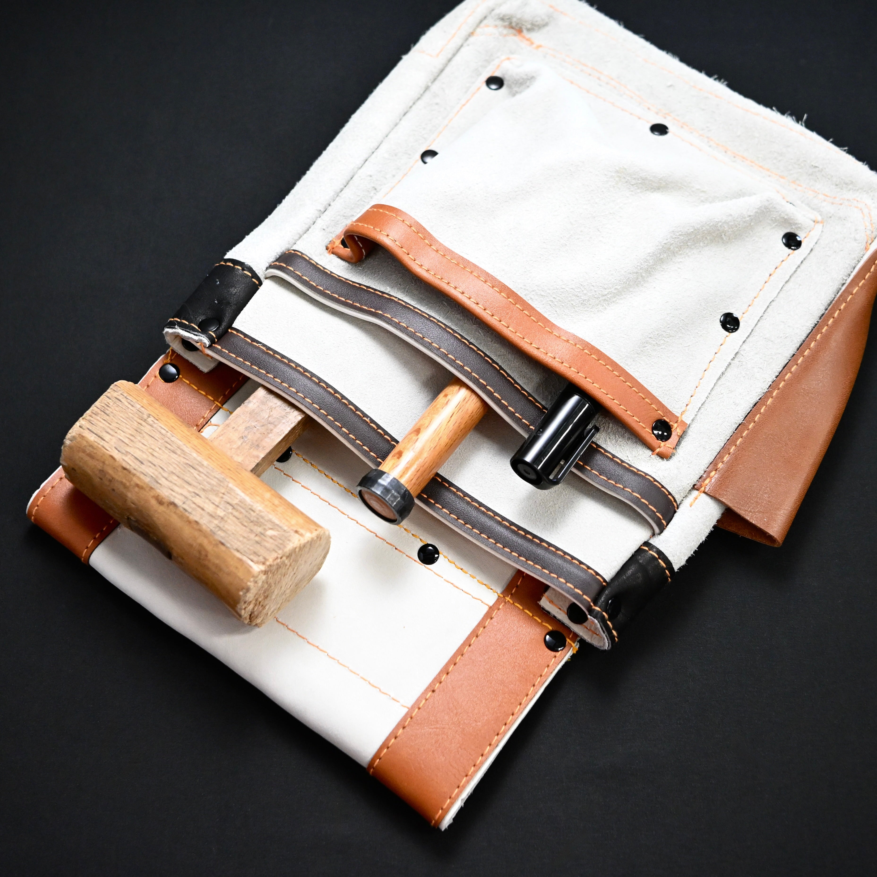 S-1 Working Waist Bag Japanese Carpenter  Leather Bag  大工 腰袋  革製  S-1