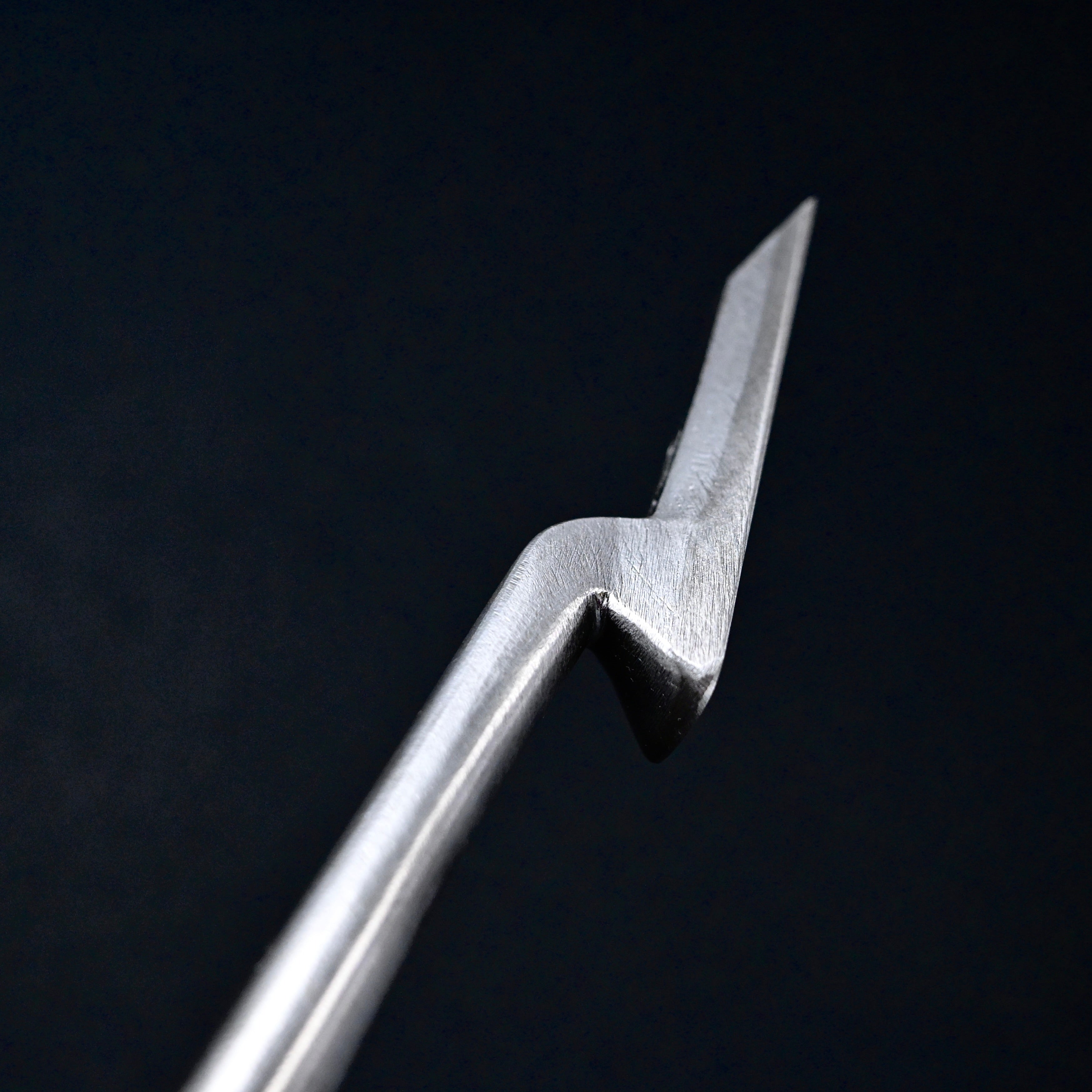 田斎作 磨仕上 面取鏝のみ アゴ付 赤樫柄 21mm   Tasai Special Trowel chisel (Kote nomi)  Polish finished with Red oak handle