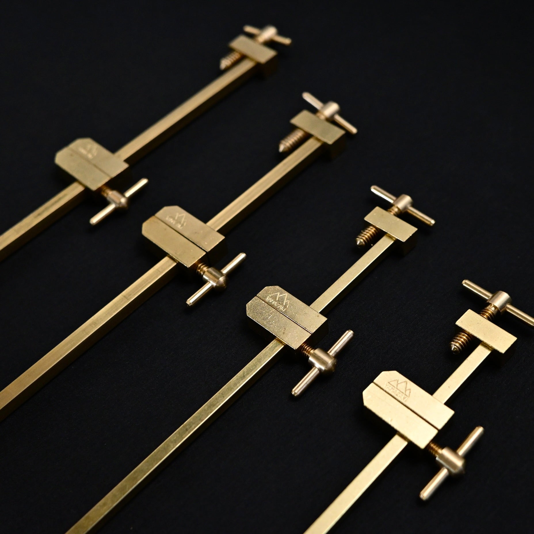 山崎 真鍮 端金 単品    Yamazaki Hatagane Solid Brass Clamp Sold Individually Made in Japan
