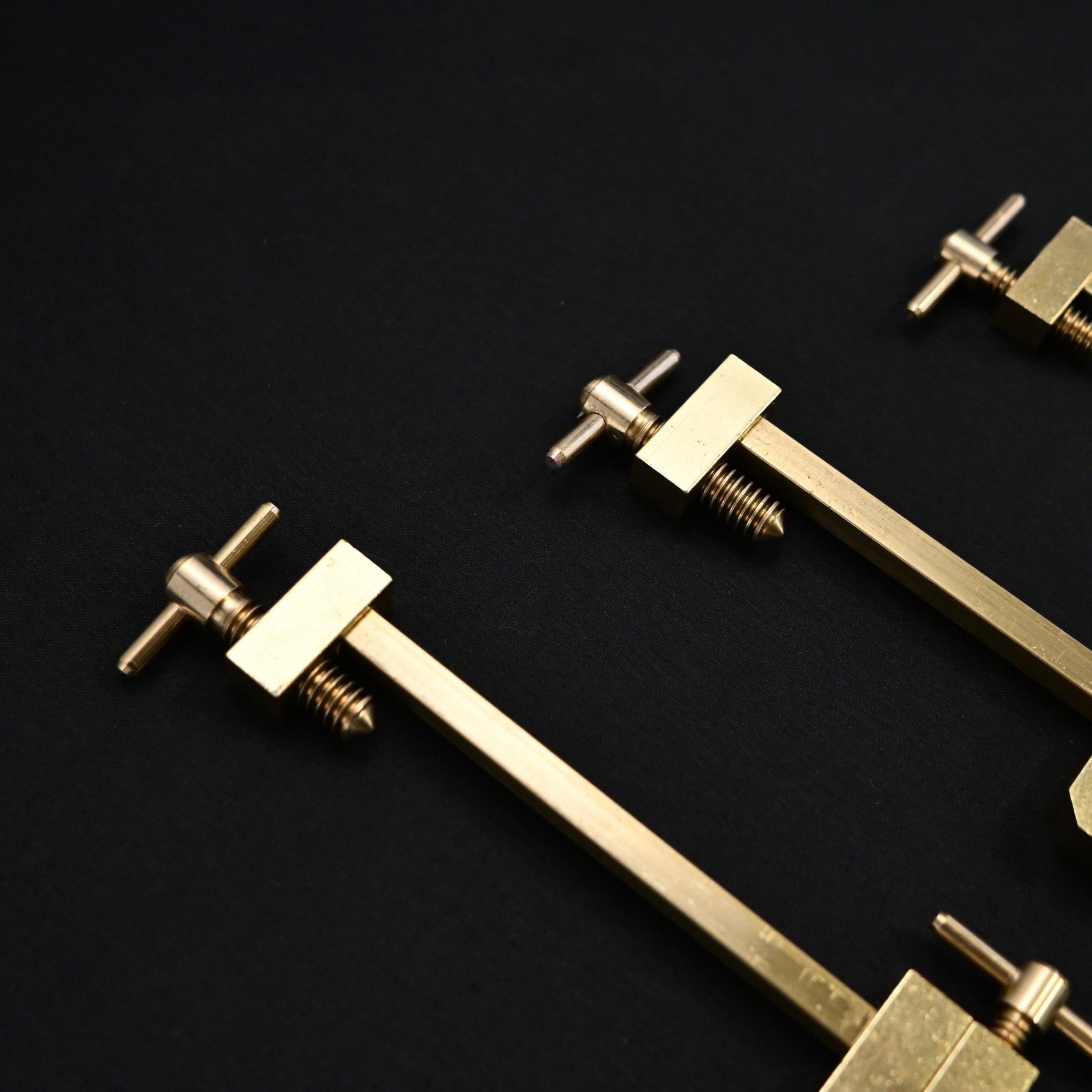 山崎 真鍮 端金 単品    Yamazaki Hatagane Solid Brass Clamp Sold Individually Made in Japan