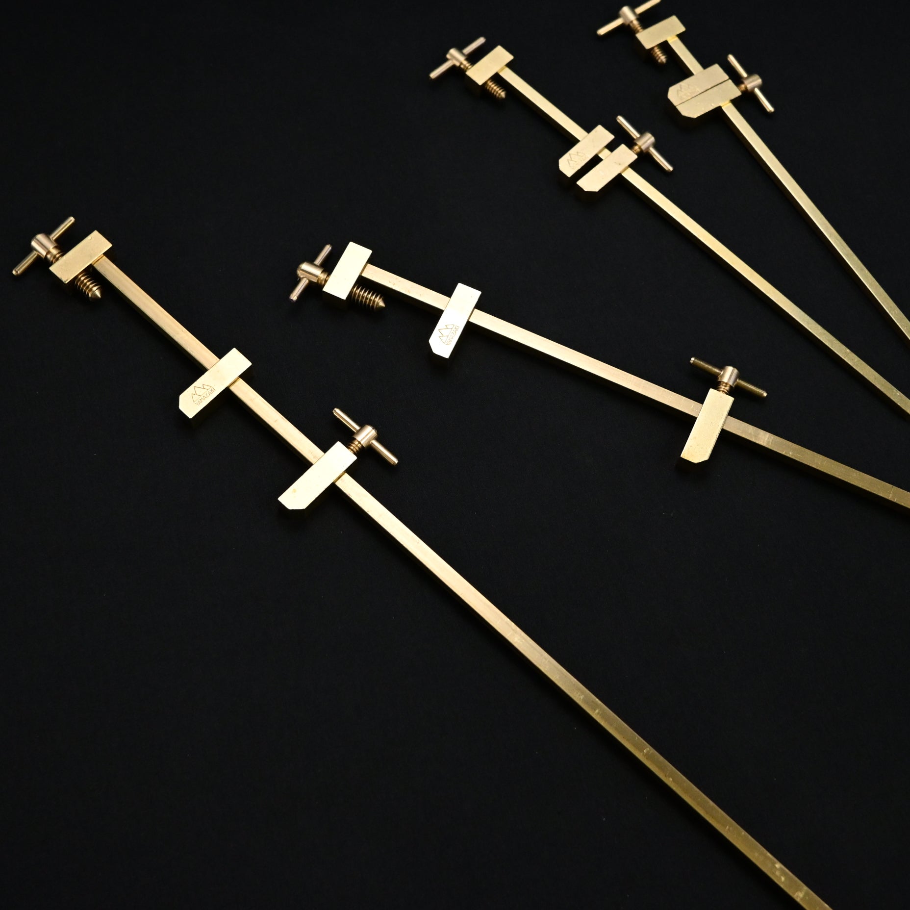 山崎 真鍮 端金 単品    Yamazaki Hatagane Solid Brass Clamp Sold Individually Made in Japan