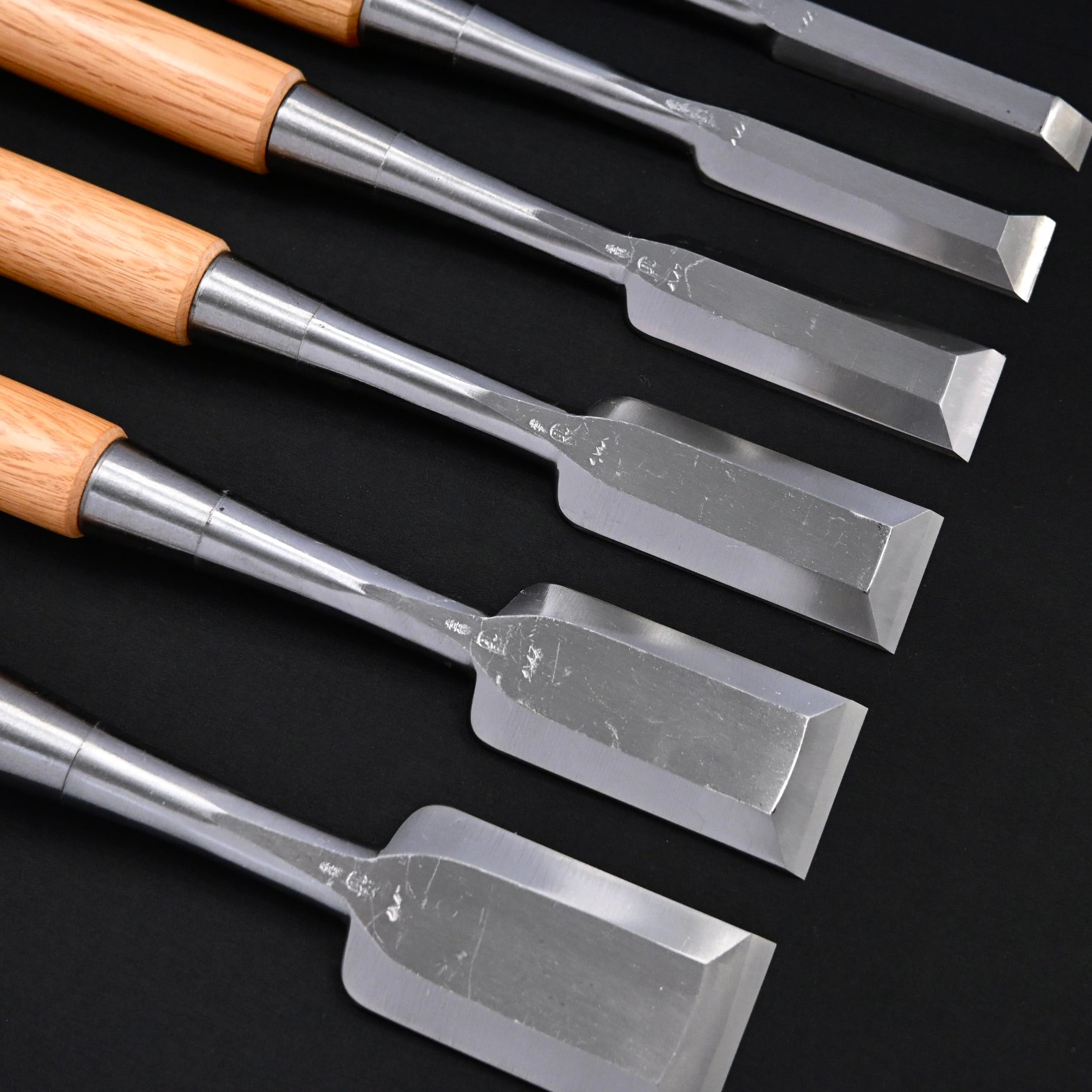 四代目助丸 三ツ裏 ハイス叩鑿  Sukemaru 4th High-Speed Steel Timber chisels Triple Ura by Usui Yoshio Tatakinomi