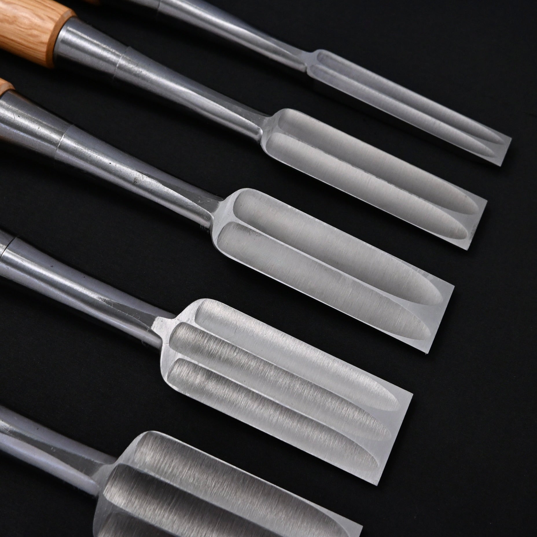 四代目助丸 三ツ裏 ハイス叩鑿  Sukemaru 4th High-Speed Steel Timber chisels Triple Ura by Usui Yoshio Tatakinomi