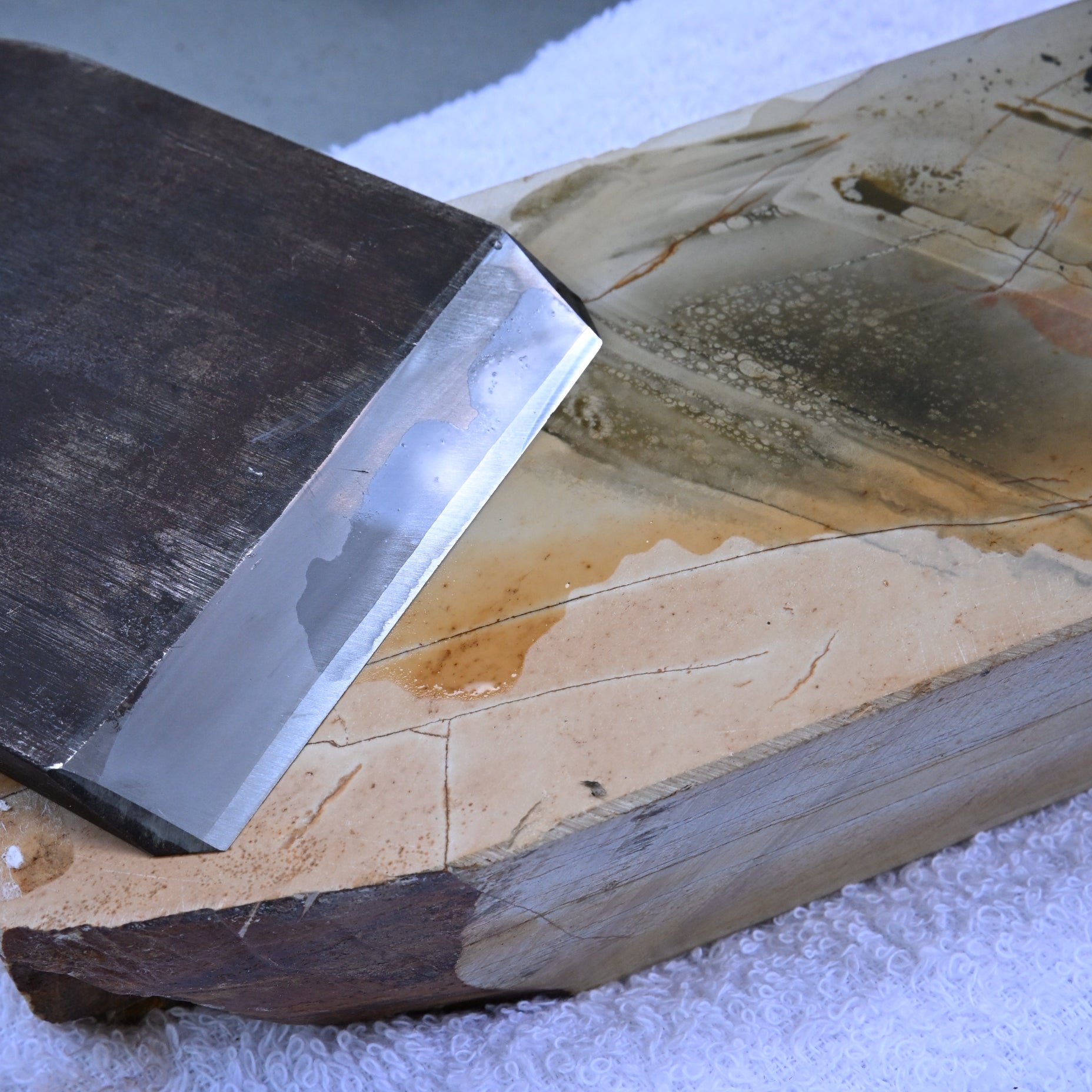 #T29 Okudo Suita Japanese Natural Finishing Stones      奥殿 巣板 天然仕上げ砥石