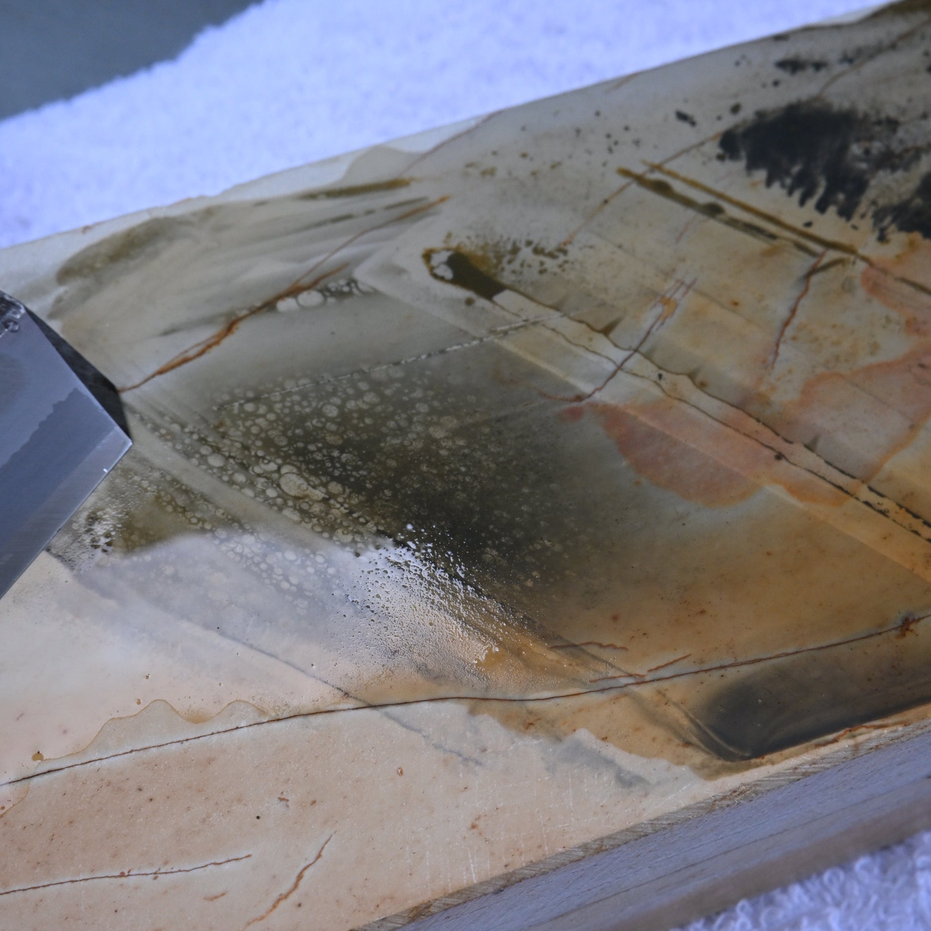 #T29 Okudo Suita Japanese Natural Finishing Stones      奥殿 巣板 天然仕上げ砥石
