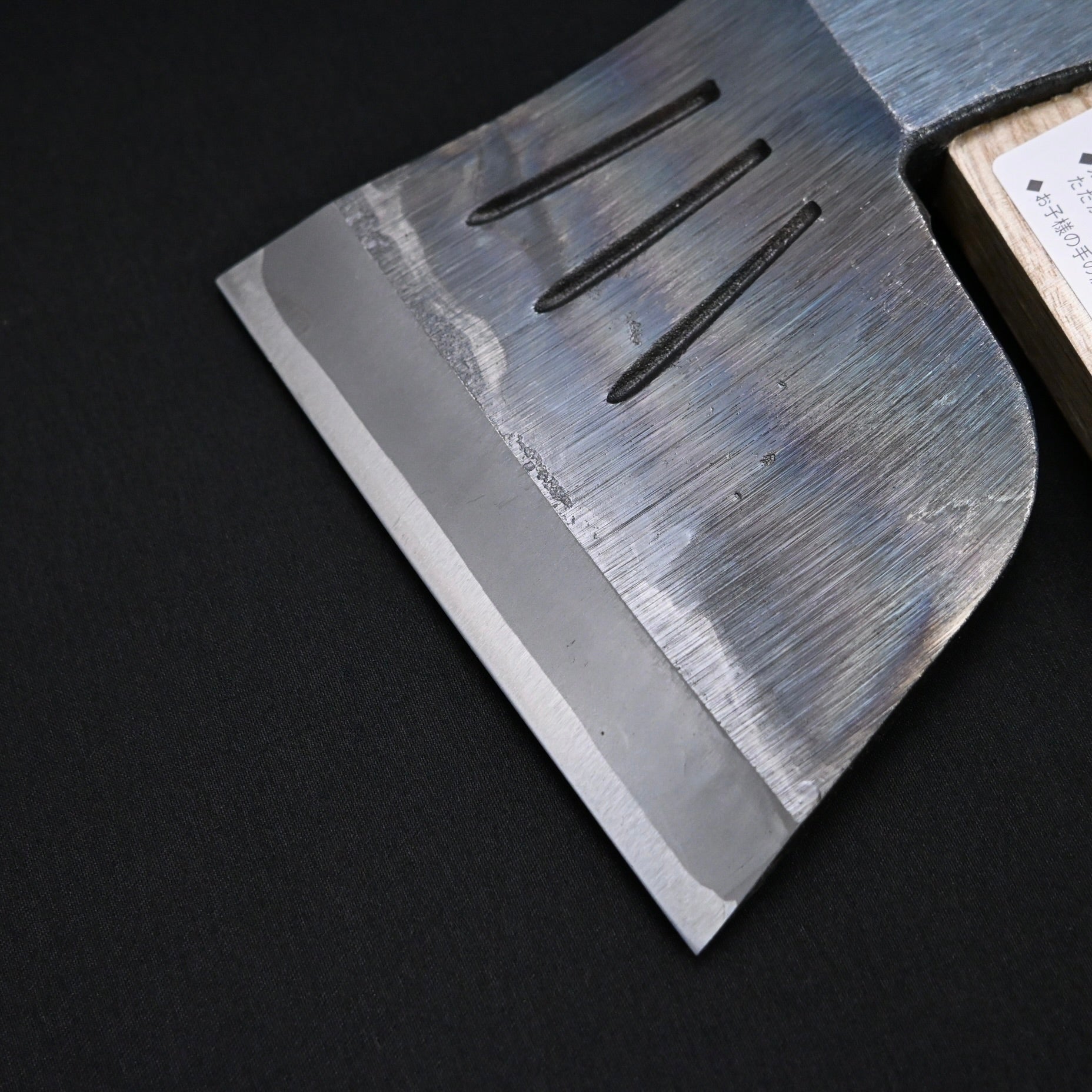 Japanese Carpenter's Axe by Tadachika with Blue steel Axe 450g  土佐刃物 忠親作 青紙鋼 丸型手斧 450g