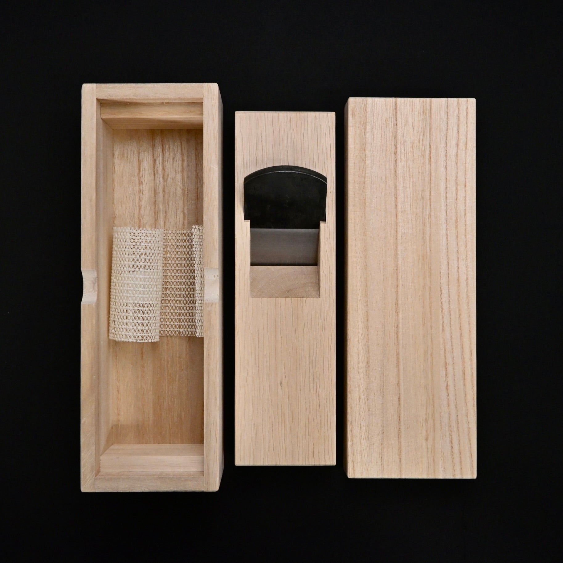 Tsunesaburo Shunran Katsuobushi (Dried Bonito) Shaving Plane Set 　 常三郎 春蘭 鰹節削り器  55mm