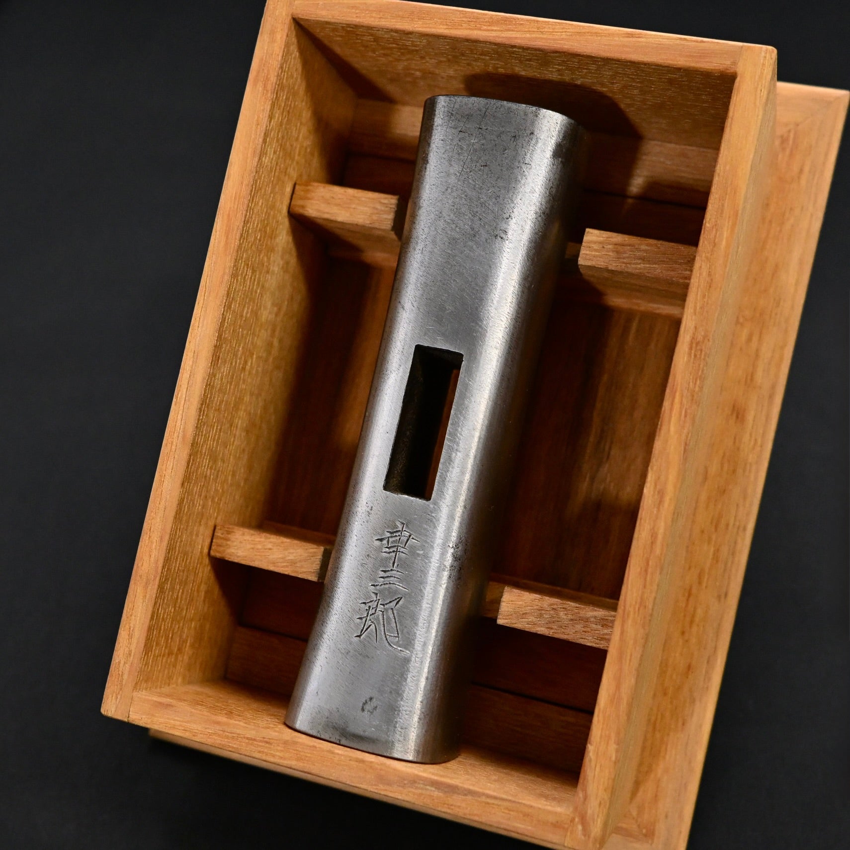 Kouzaburou Pasting steel Square Hammers File Finish 980g   掘出し物 長谷川幸三郎氏 四角玄翁 鑢仕上
