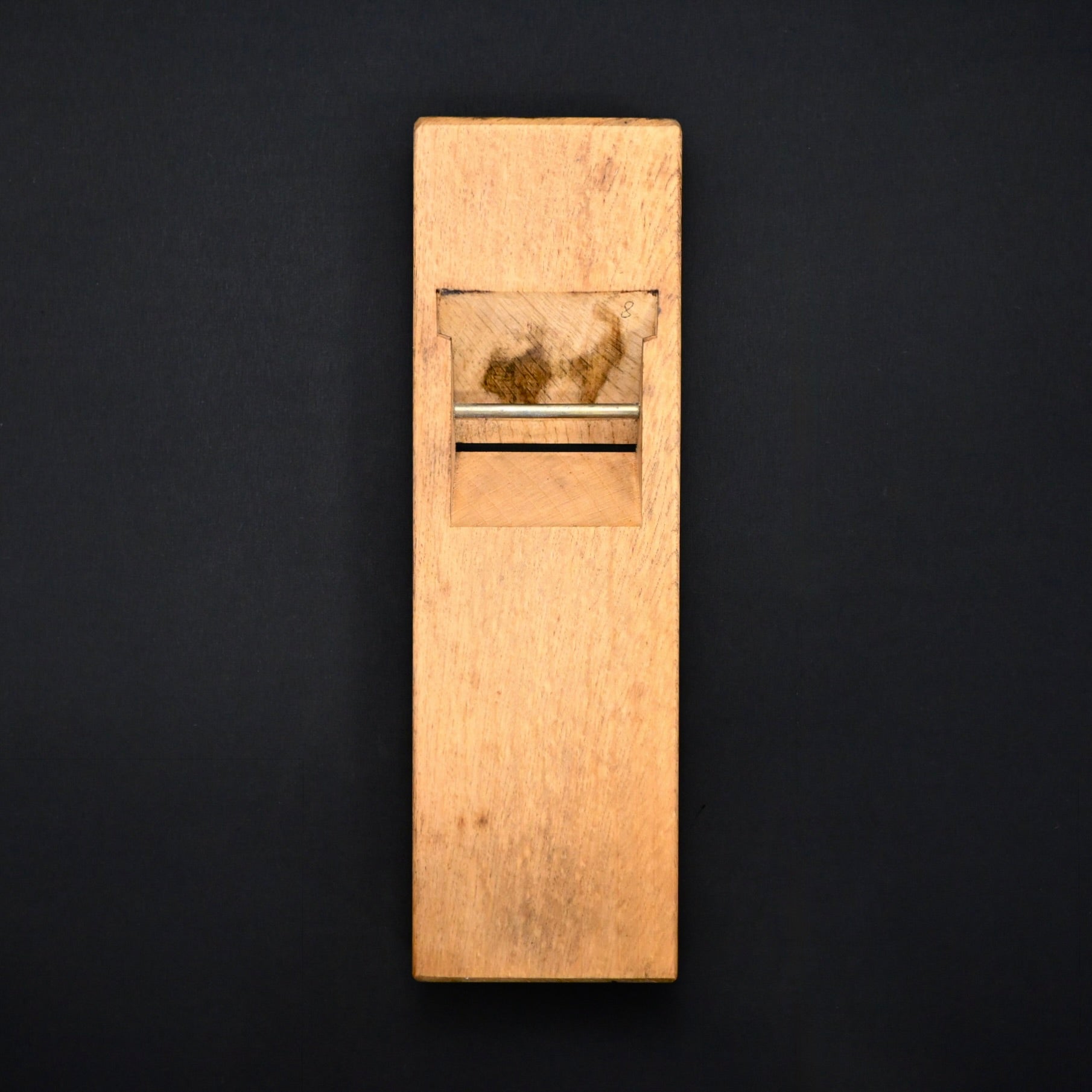 掘出し物 童夢 碓氷健吾作 仕上げ鉋 70mm    Doumu Smoothing Plane(Kanna) by Usuikengo