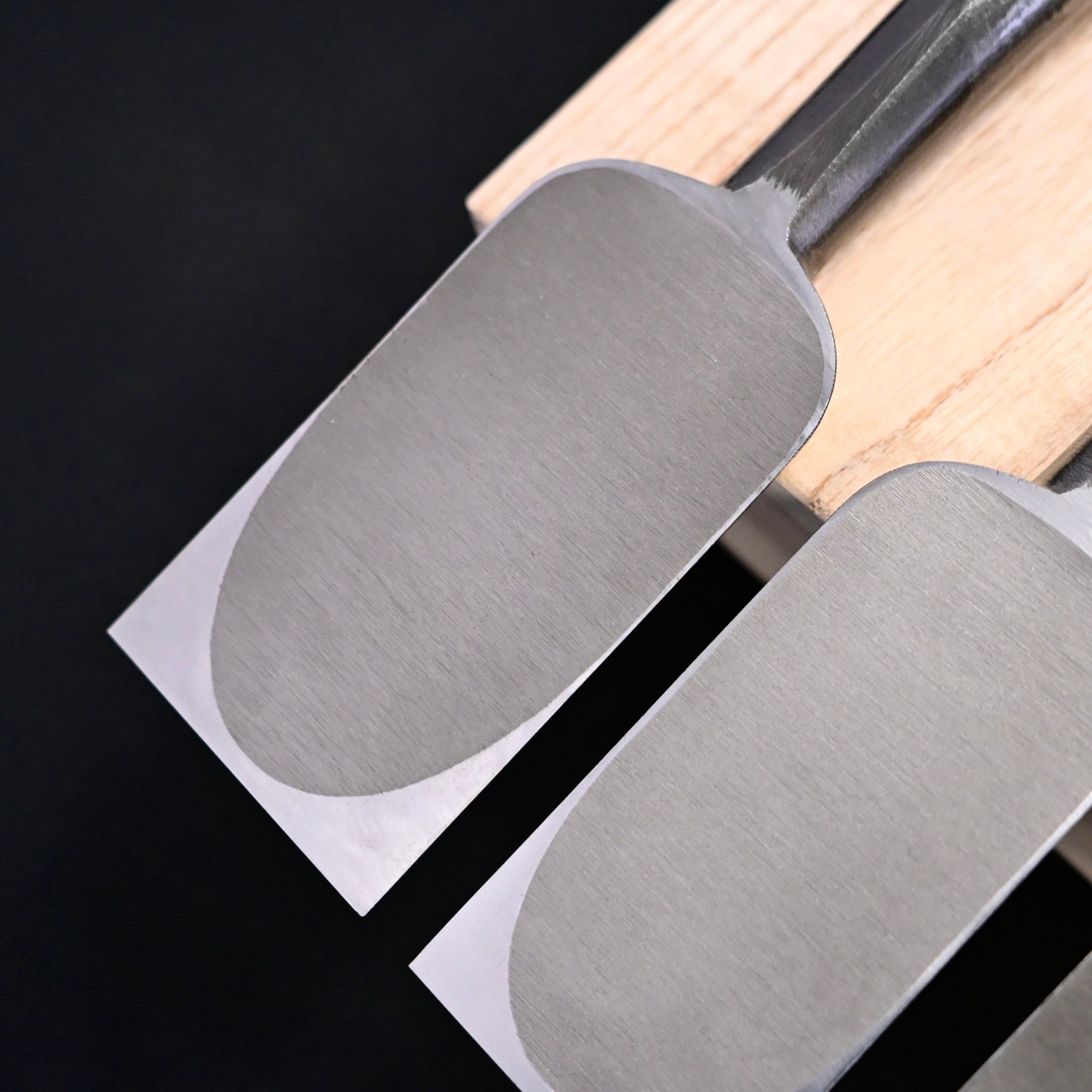 Tasai Timber chisels 6-Piece set Special Blue Steel   田斎  磨き叩組鑿 6本組
