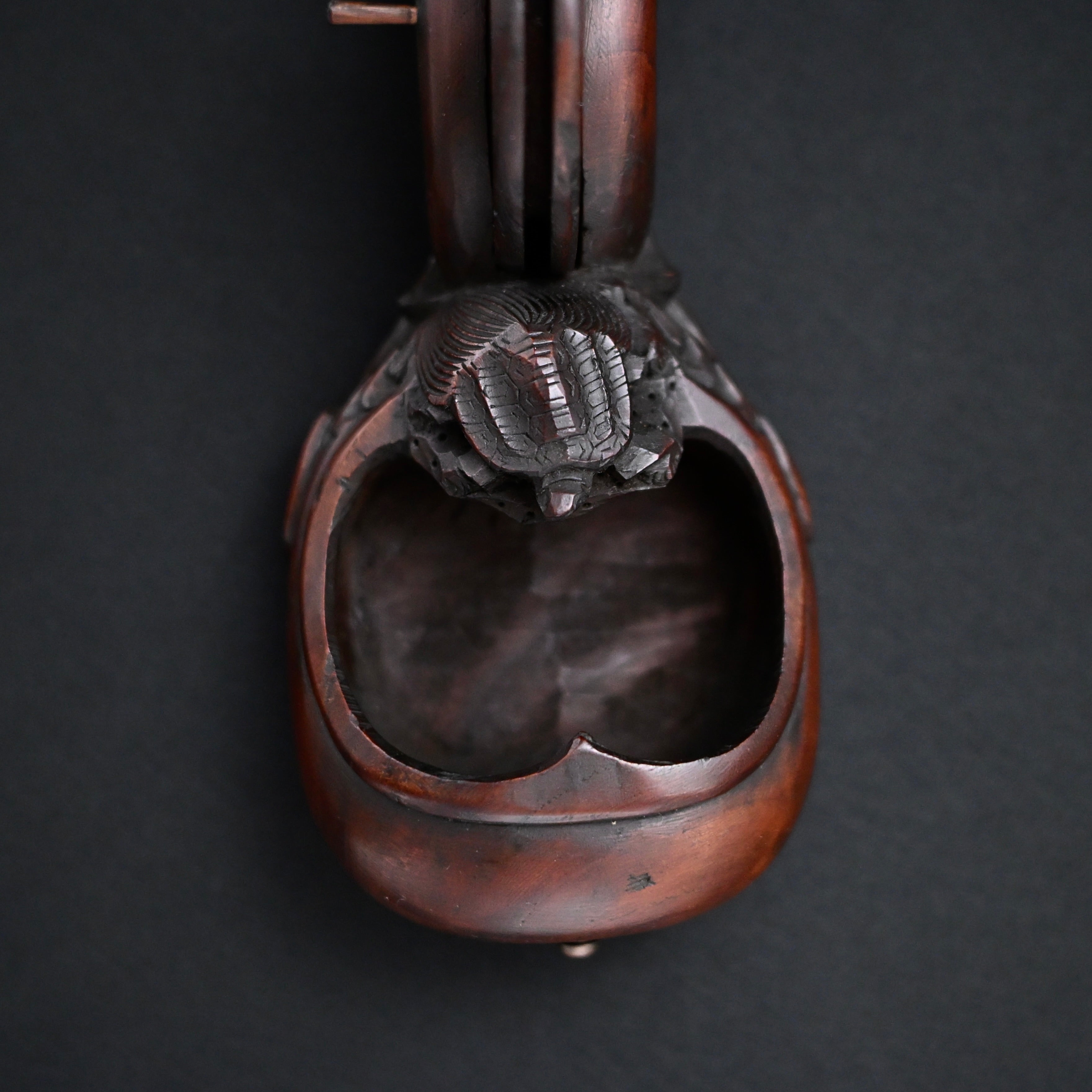 #ST62 Old Stock Japanese Carpenter Ink Pot Traditional Measuring Tools Sumitsubo by TsuboToyo 初代坪豊作 墨壺 鶴亀  180mm