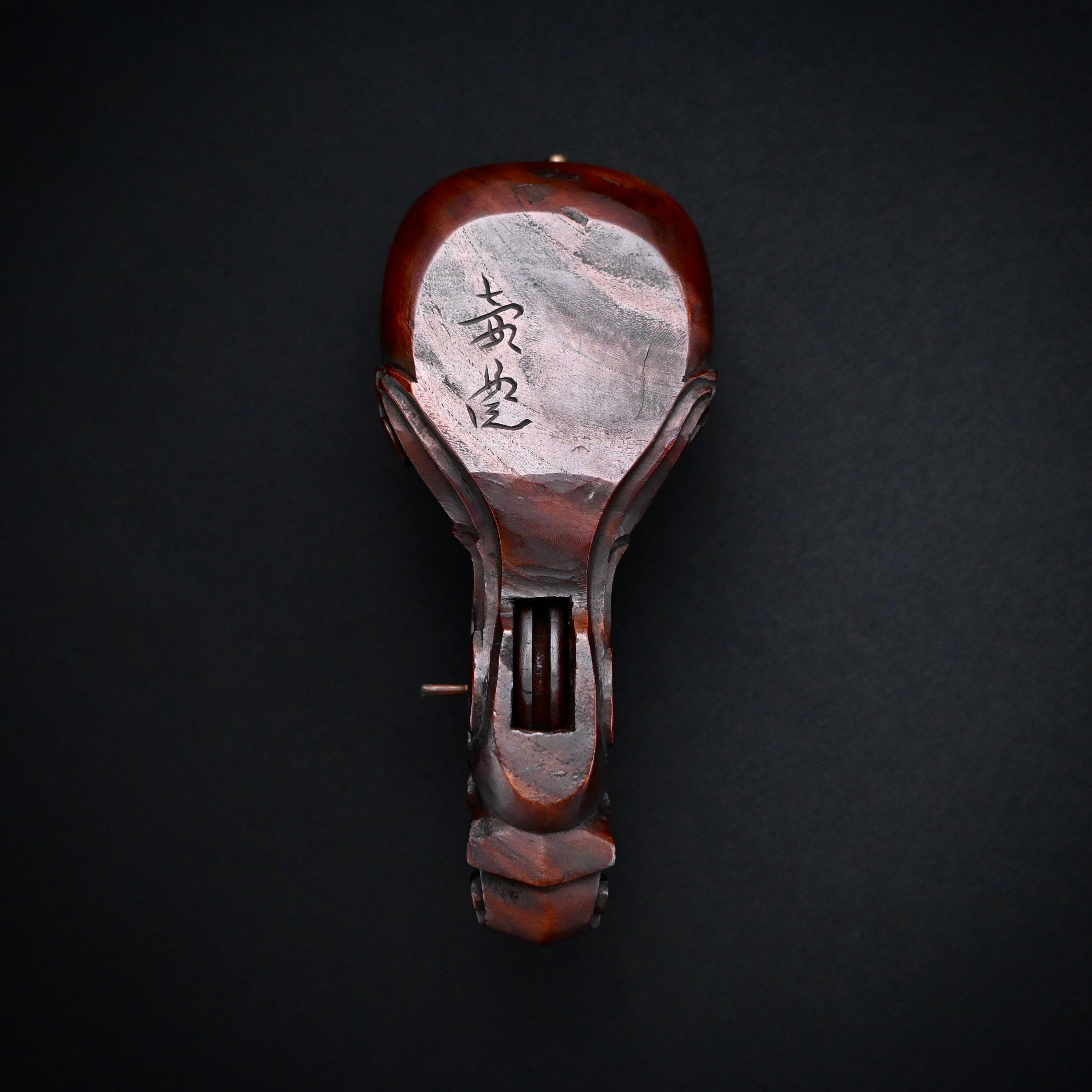 #ST62 Old Stock Japanese Carpenter Ink Pot Traditional Measuring Tools Sumitsubo by TsuboToyo 初代坪豊作 墨壺 鶴亀  180mm