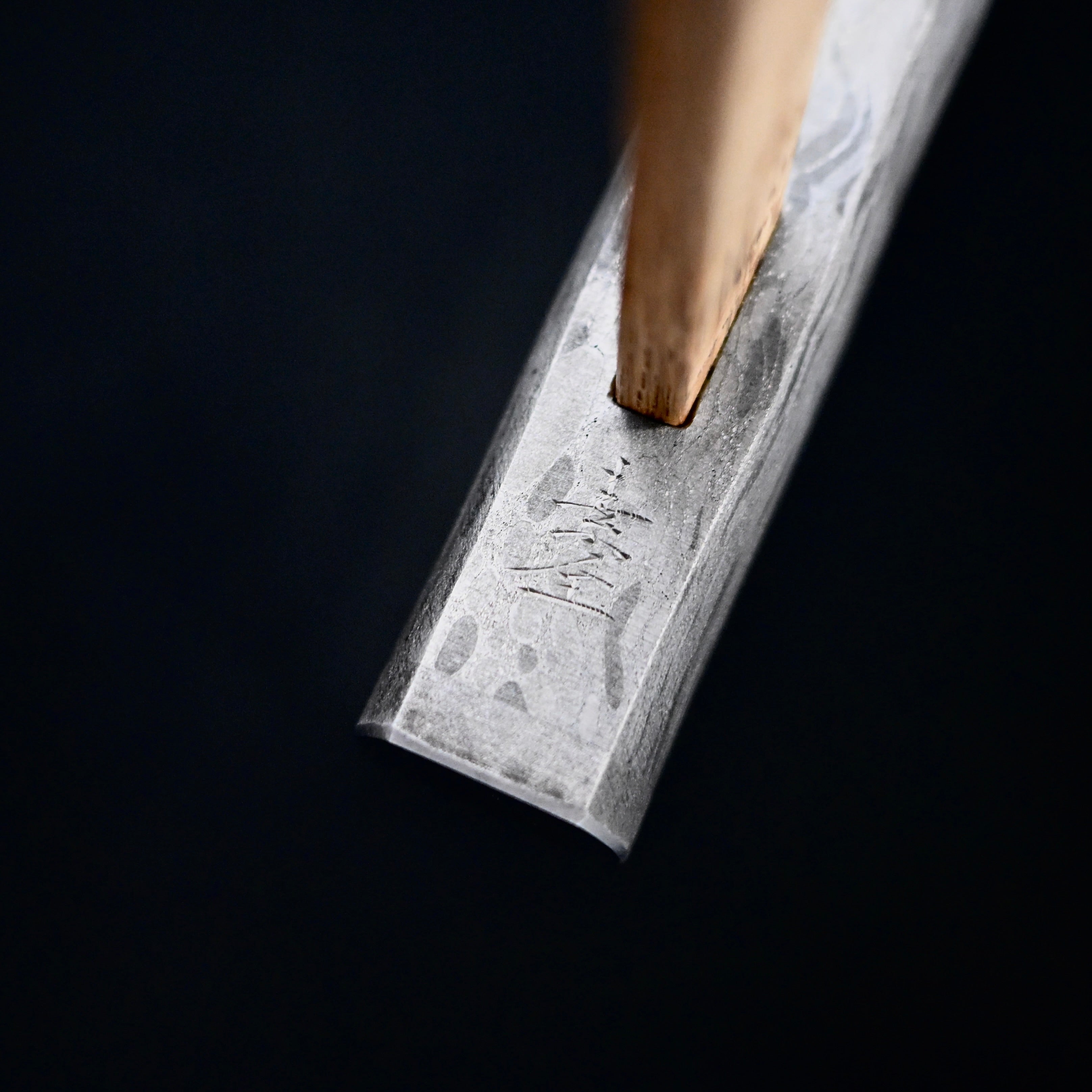 Sozen Square Hammers Damascus finish with Oak Handle 素全 四角玄翁 ダマスカス鋼 白樫柄入