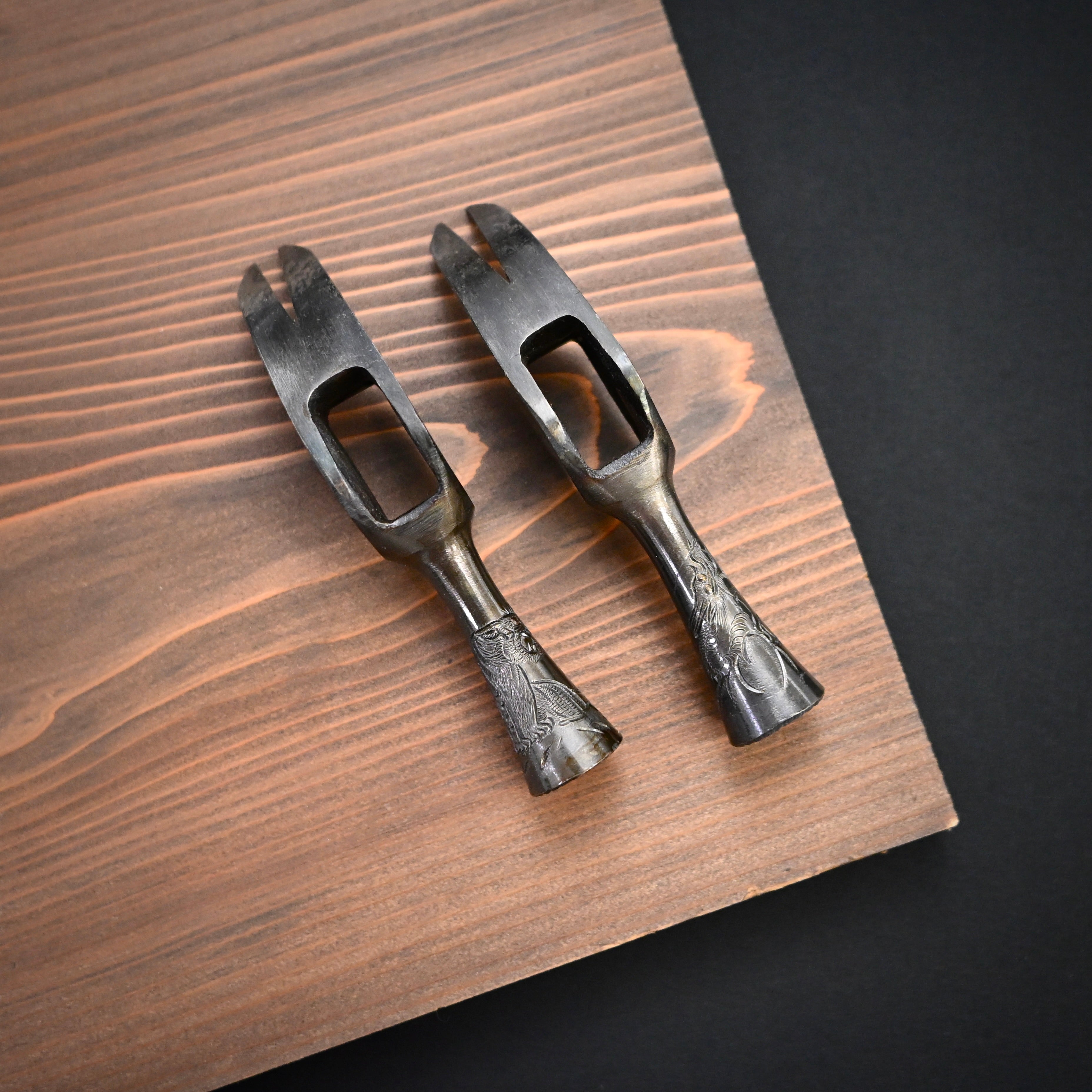 Old stock Kakui Kariwaku Hammers Engraved  掘出し物 カクイ 仮枠槌 小首長 彫入