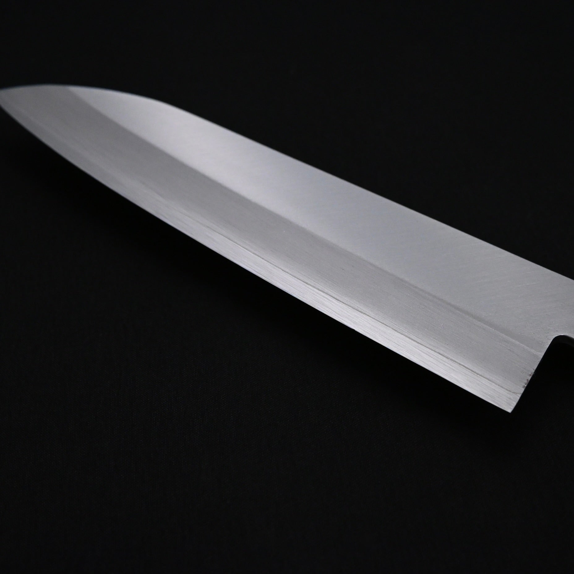 Kanemoto Small Santoku kitchen knife Green Handle  兼元 小三徳包丁 DPゴールド 140mm 緑合板柄