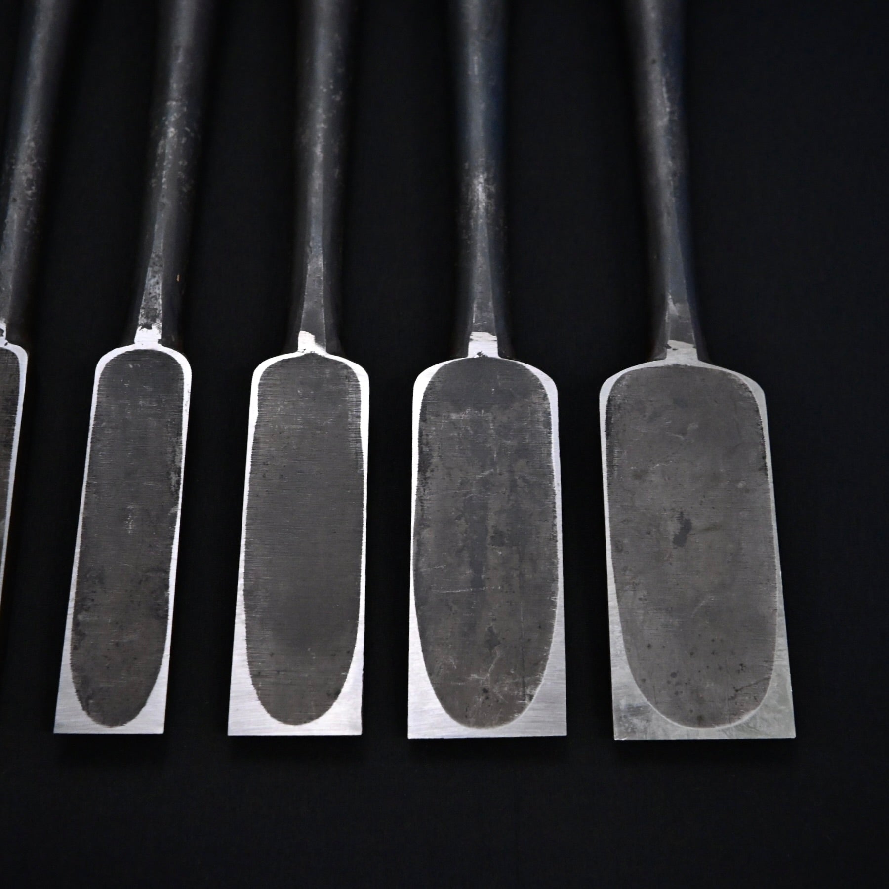 国明 首長穴屋鑿(入母屋) 7寸丈    Kuniaki Long type Slick Chisels