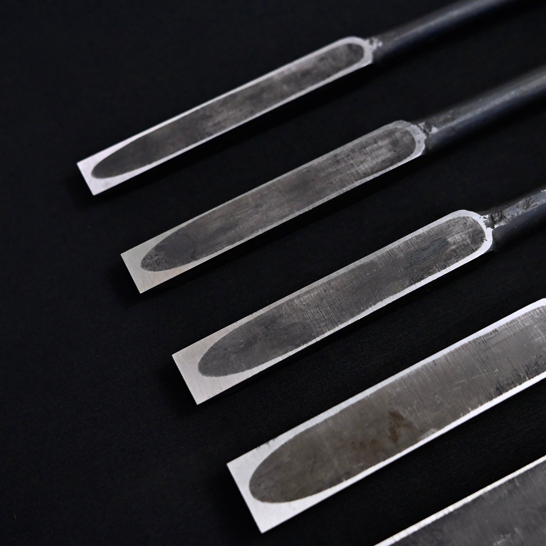 国明 首長穴屋鑿(入母屋) 7寸丈    Kuniaki Long type Slick Chisels