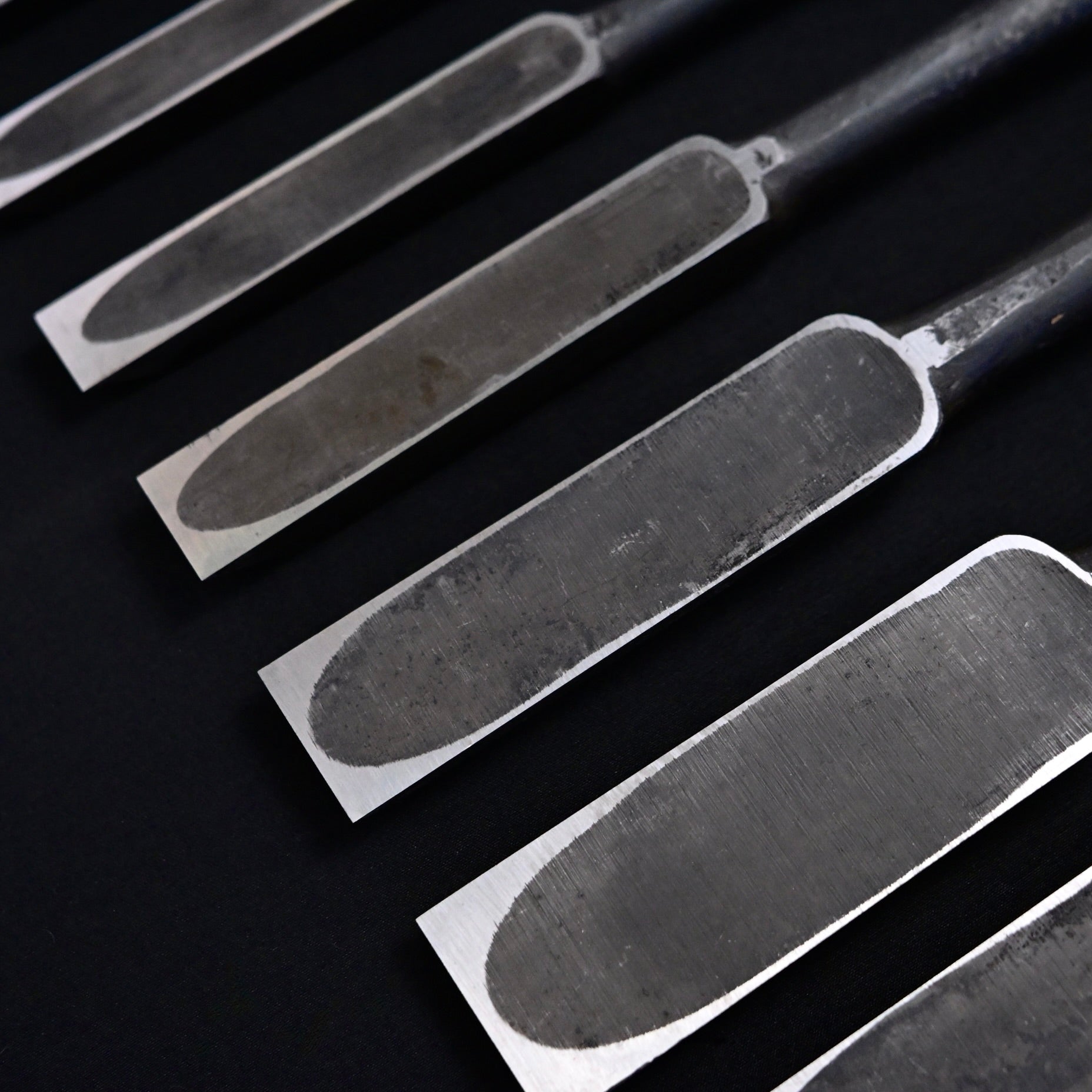 国明 首長穴屋鑿(入母屋) 7寸丈    Kuniaki Long type Slick Chisels