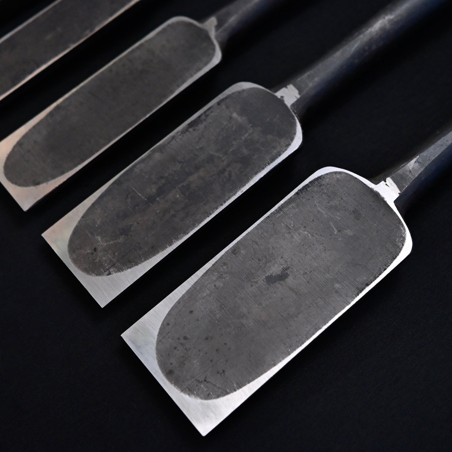 国明 首長穴屋鑿(入母屋) 7寸丈    Kuniaki Long type Slick Chisels