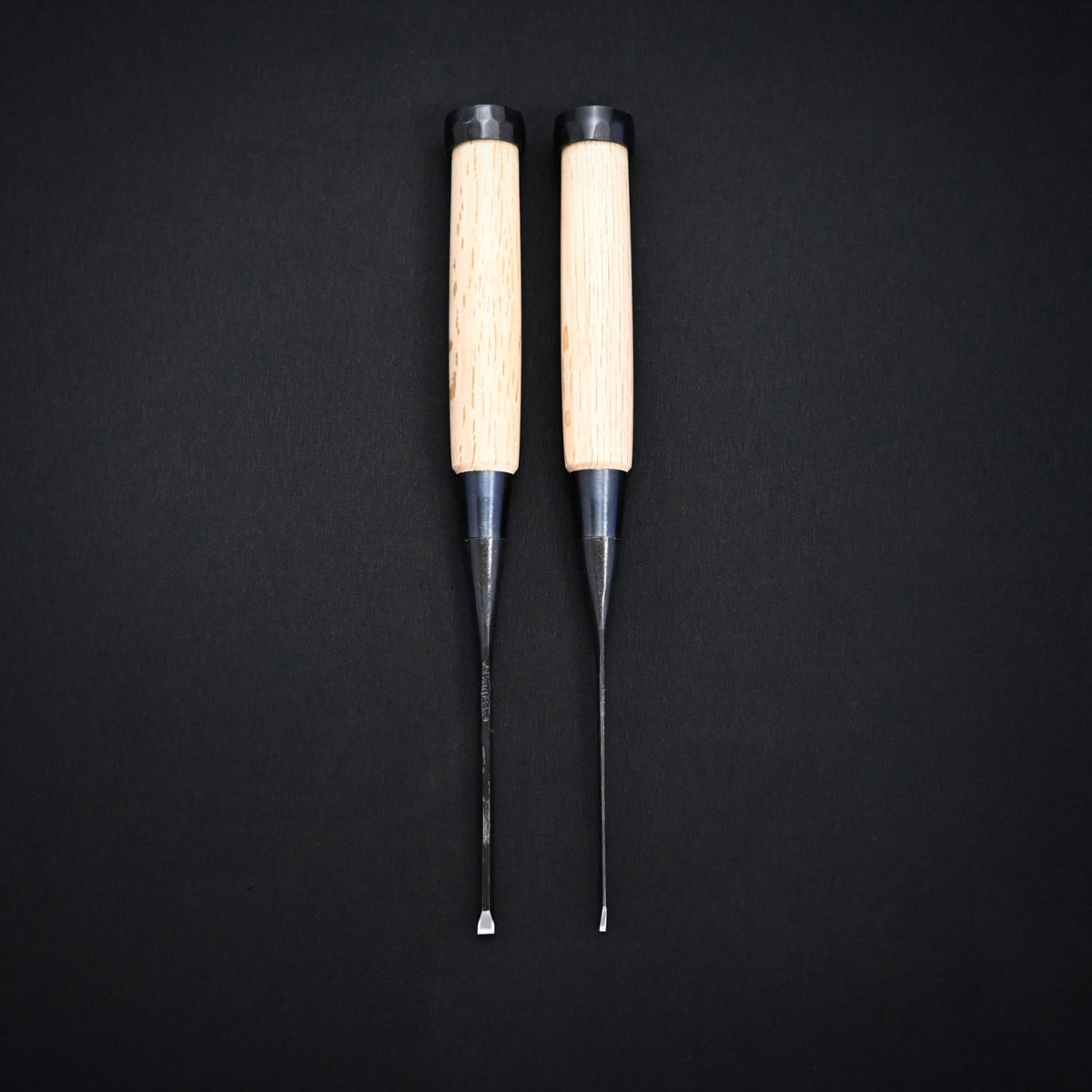 二治弘 追入鑿  5厘 / 1.5分    Nijihiro Bench chisels by Chuutarou Imai Oirenomi  1.5mm/4.5mm