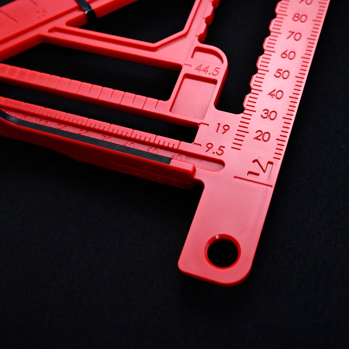 90° and 45° Cutting Guide Ruler  "Kalukuro" Made in Japan    丸鋸ガイド カルクロ 15cm