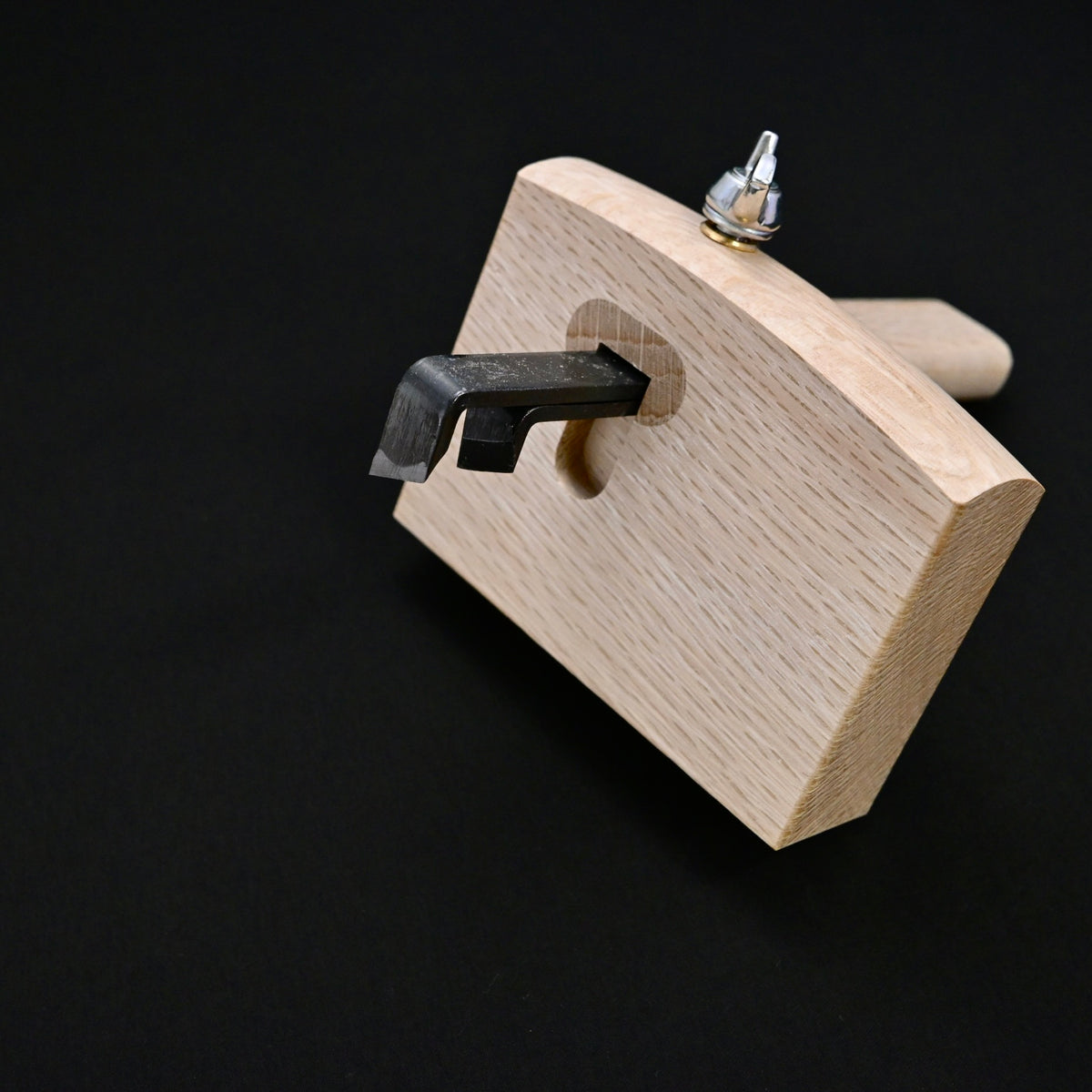 優美堂 鎌毛引幅広 小    Yubido Marking gauge wide body with two scribing rods Small Type