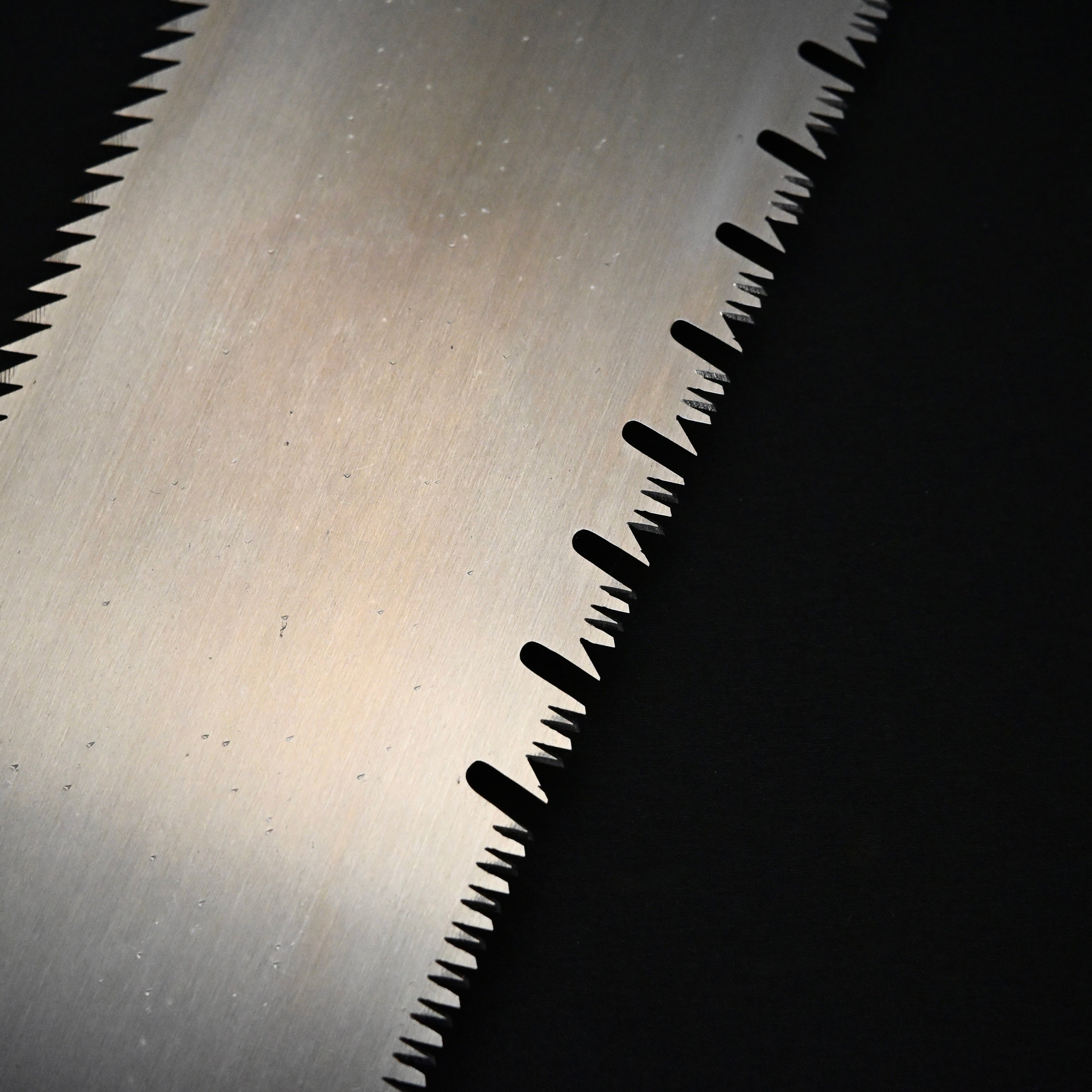 #244  Nagakatsu Double Edge Saw Eddy Type Handles set by Kurashige For Hard Wood 長勝鋸 渦巻き柄 両刃鋸 275mm 広葉用