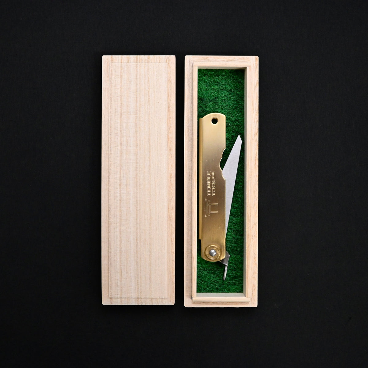 テンプル ツール 本割込 肥後守 切出しタイプ   Temple Tool Higonokami Kidashi knife
