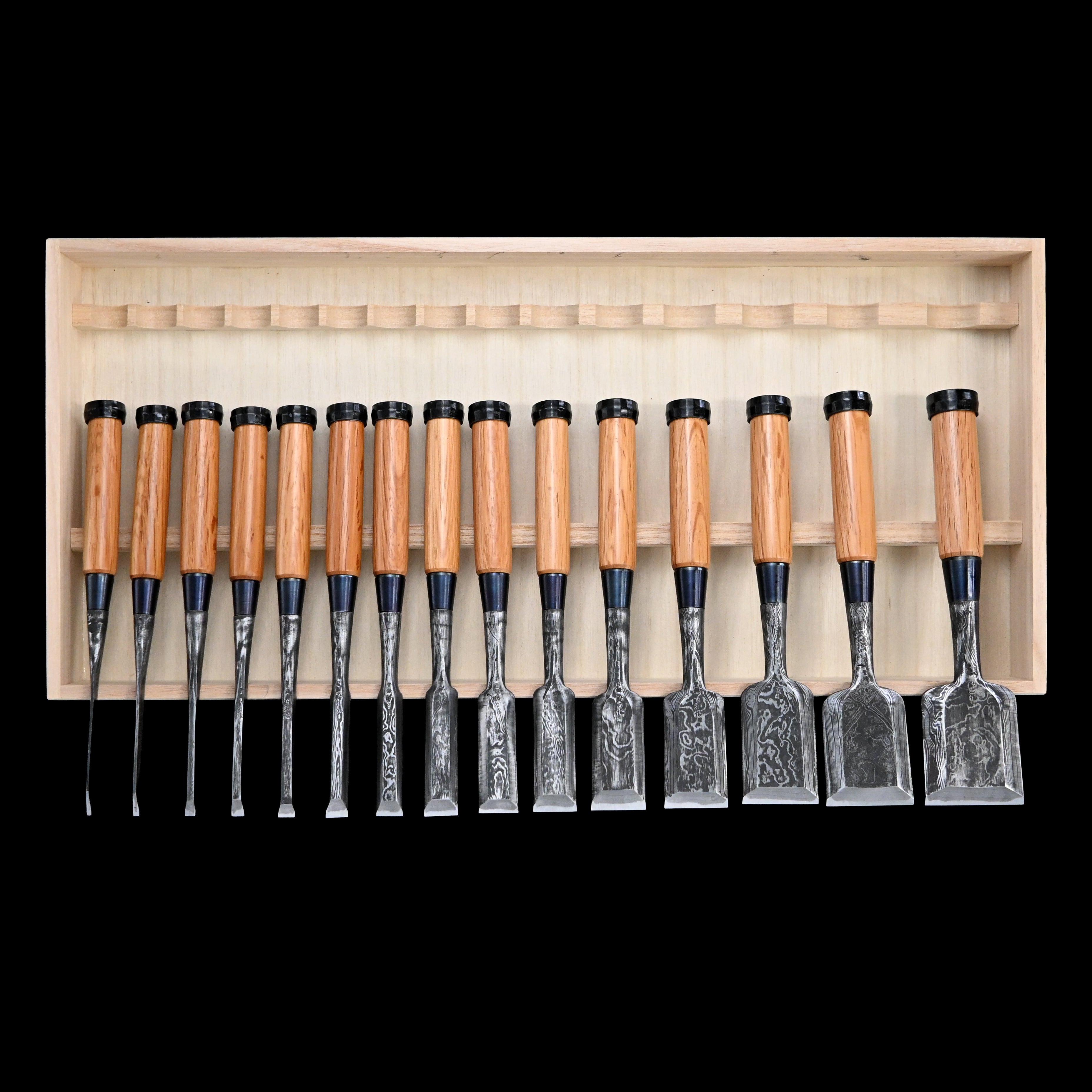 助正 墨流し 追入15本組鑿 Oirenomi Sukemasa Suminagashi Bench