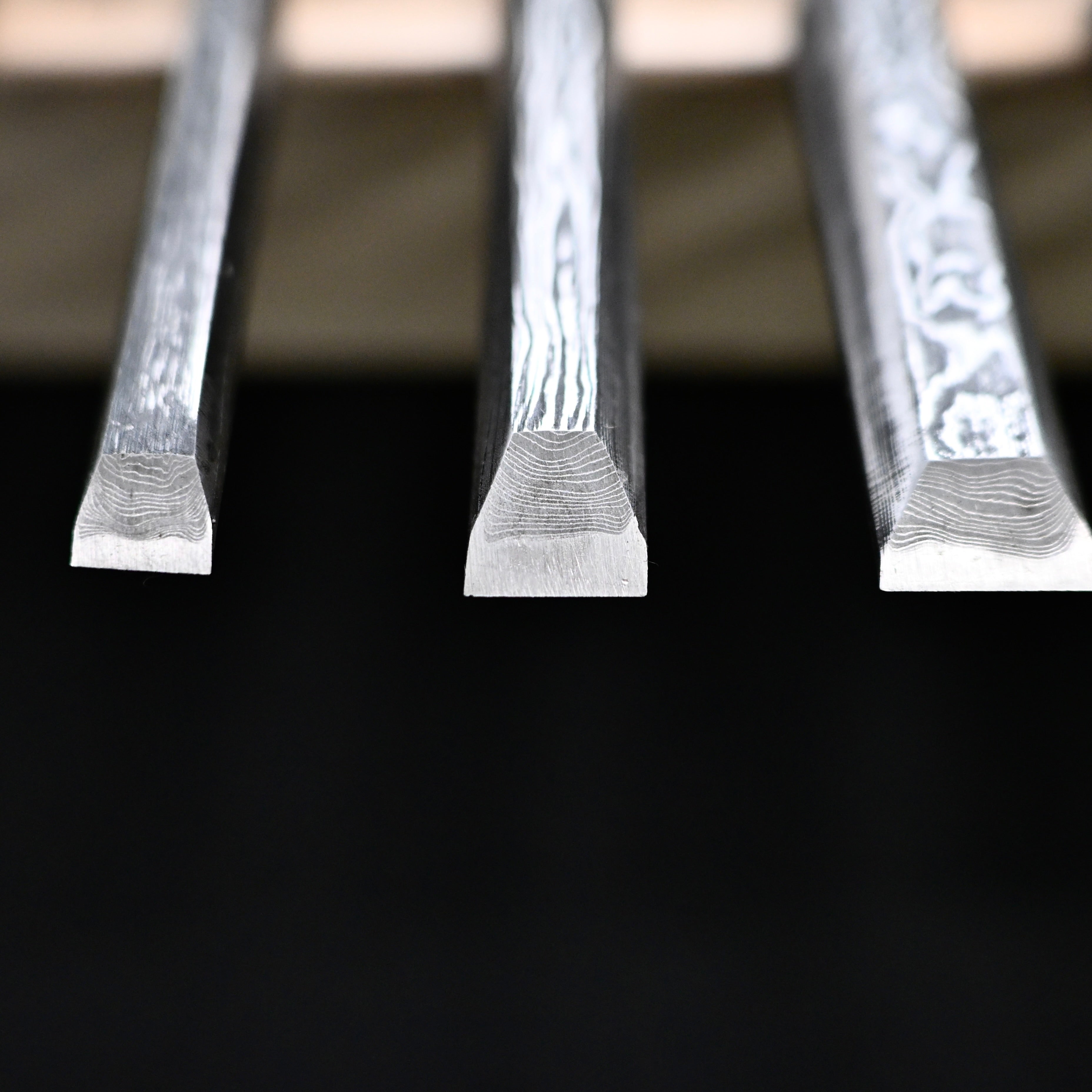 助正 墨流し 追入15本組鑿   Oirenomi   Sukemasa  Suminagashi Bench chisels set