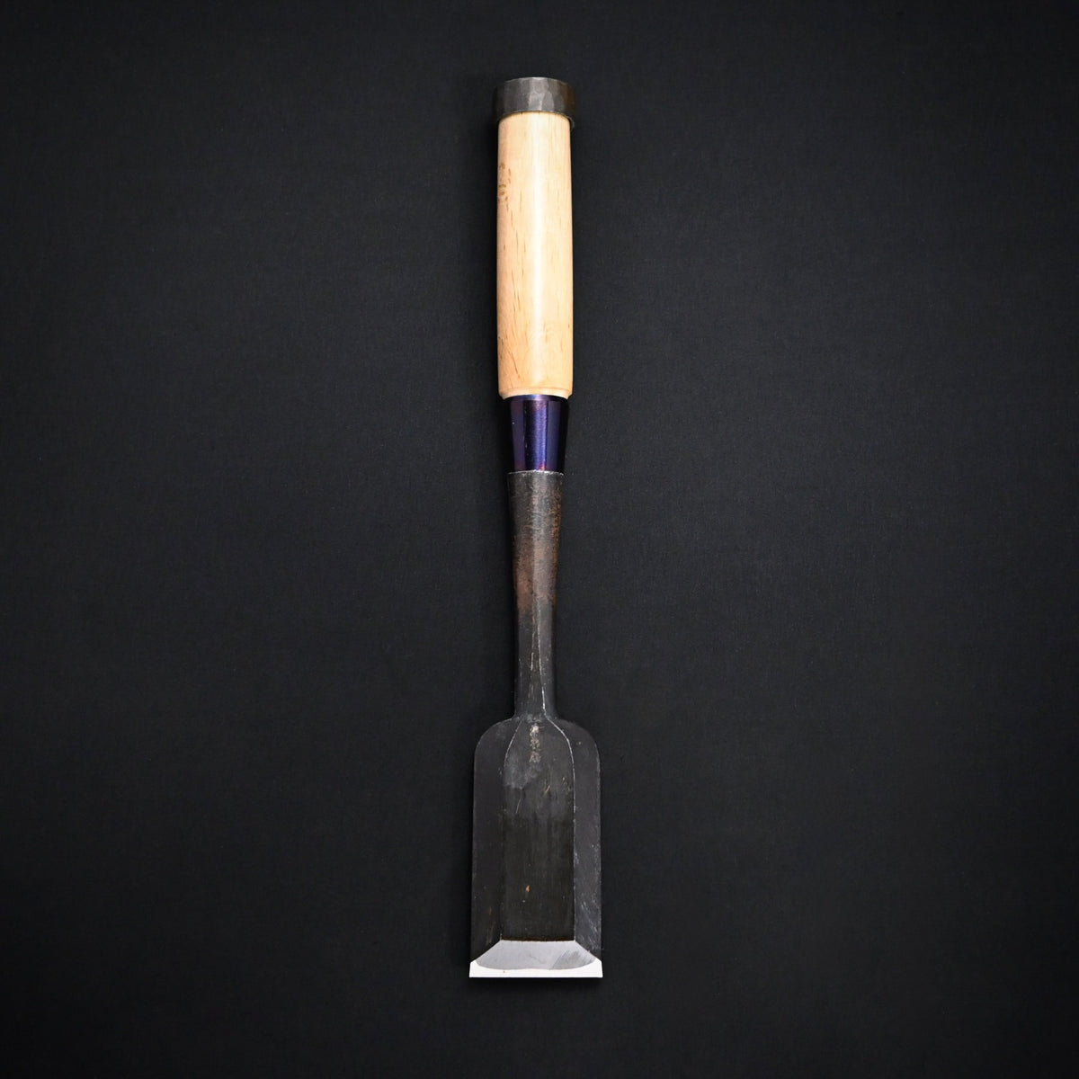 掘出し物  錦清水 叩き鑿 白樫柄 48cm    Rare Stock Nishiki Kiyomi Timber Chisels