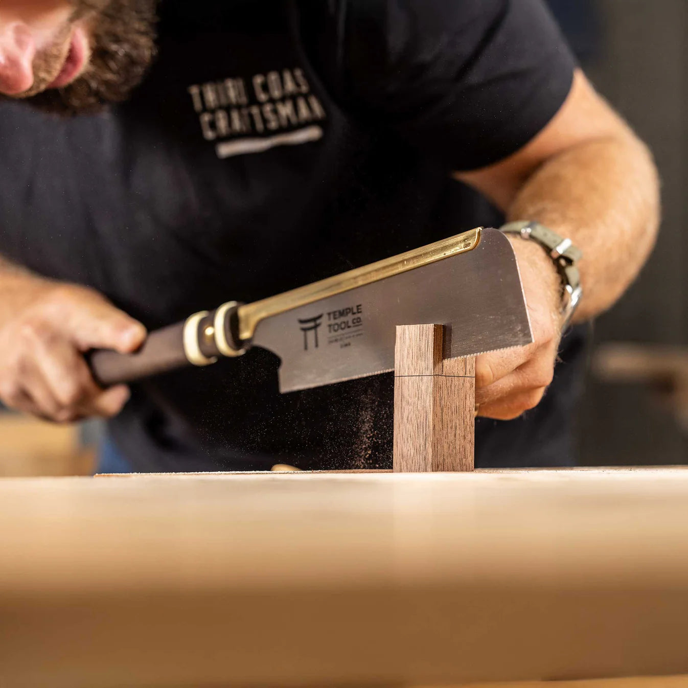 Temple Tool Japanese Dozuki Pull Saw Fine Rip-Cut 240mm   テンプルツール 導突鋸 縦挽 240mm