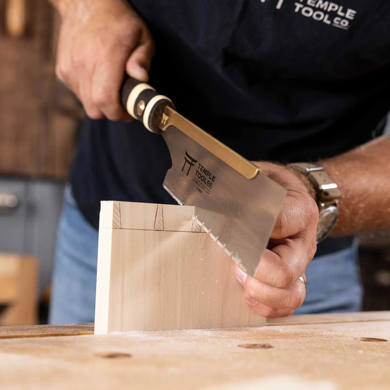 Temple Tool Japanese Dozuki Pull Saw Fine Universal-Cut 150mm   テンプルツール 導突鋸 万能型 150mm