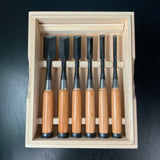 Yoshitaka Dovetail Bench chisels 5pc set  義隆 追入鎬組鑿 5本組 Oirenomi