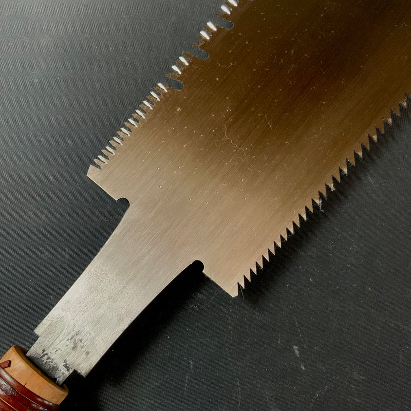 #111 Nagakatsu Double Edge Saw with Eddy Type Handles set by Kurashige 長勝鋸 渦巻き柄 両刃鋸 298mm