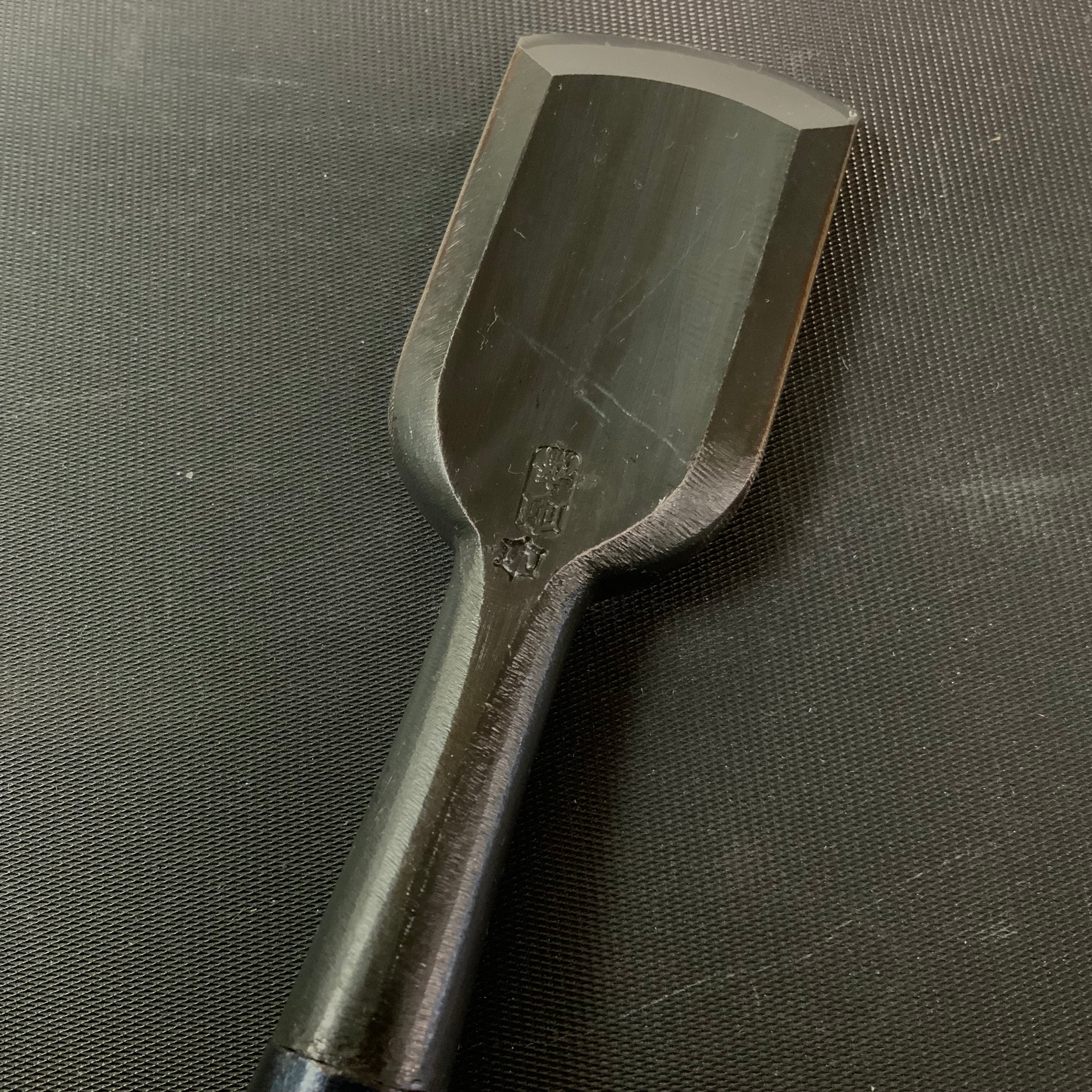 Old stock Tasai  Oiresotomaru chisels with blue steel  掘出し物 田斎作 追入外丸鑿  18,24,36,42mm