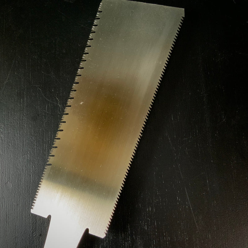 #137  Nagakatsu Double Edge (Ryoba) Saw with Eddy Type Handles For Hard Wood 長勝鋸 両刃鋸 渦巻き柄 広葉材用 225mm