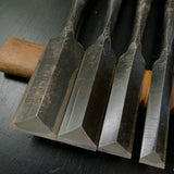 Iwazaki Dovetail Paring chisels (Usunomi) by Iwazaki Eisuke 岩崎永祐作 岩崎 鎬薄鑿 usunomi