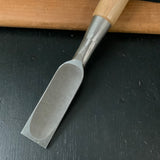 Tasai Special Bench chisel with Japanese white oak   田斎作 追入鑿 白樫柄 角打山型刃 24mm