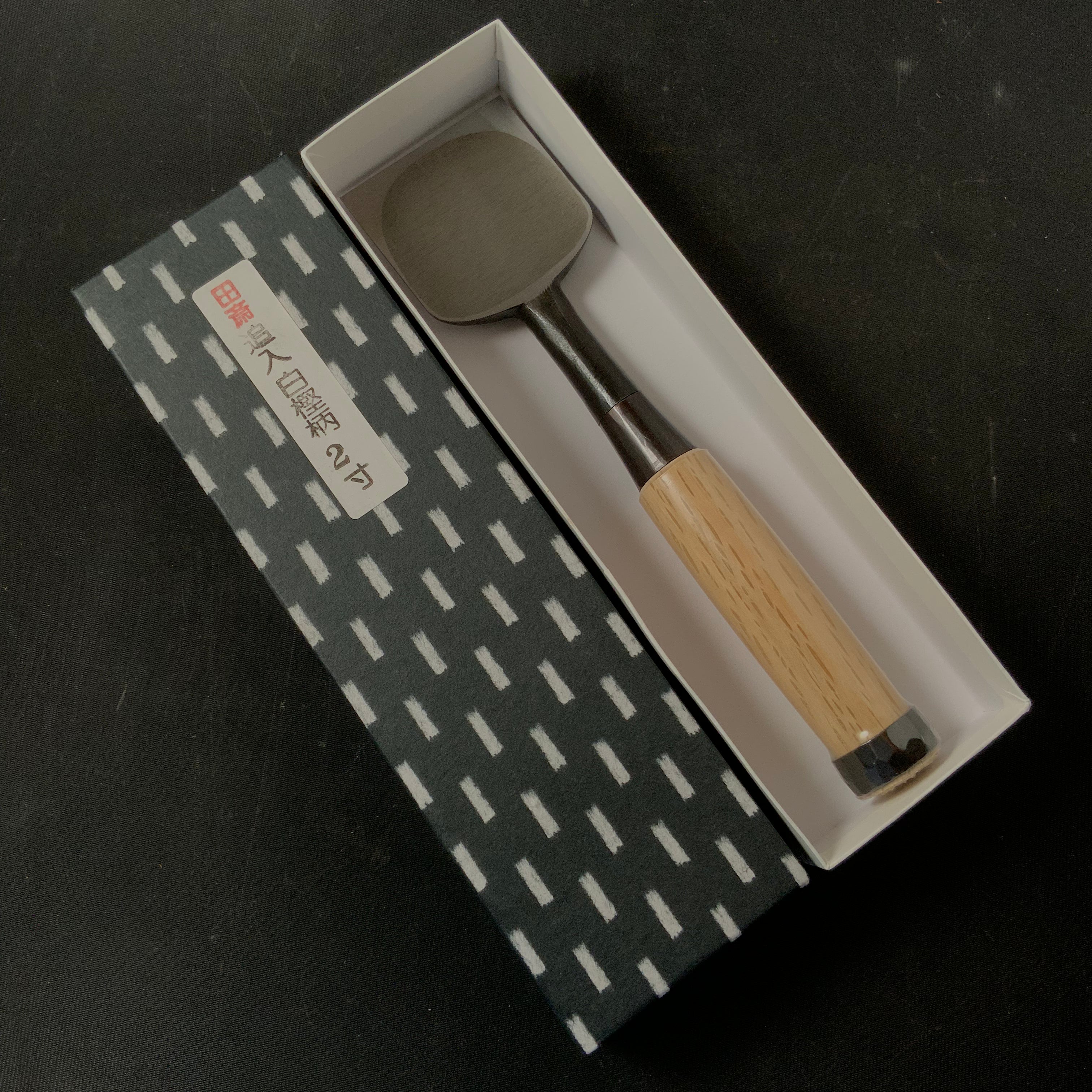 Tasai Bench chisels (Oirenomi) with blue steel  田斎作 黒仕上 追入鑿 60mm