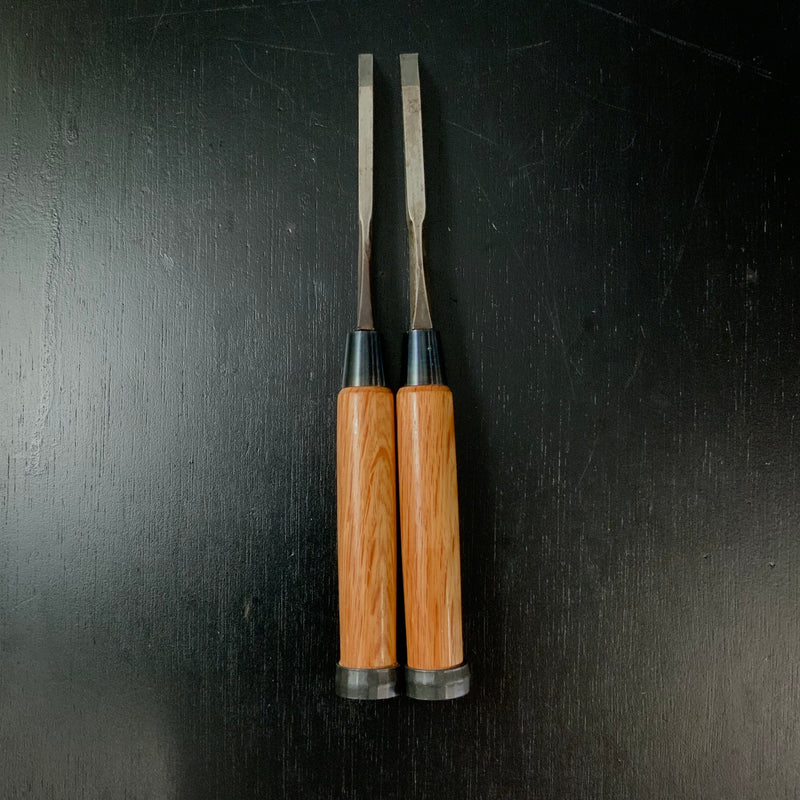 Used Kiyotada Mortise chisels by Shimamura Kouzaburou 中古品 嶋村幸三郎作 清忠 向待鑿 Mukoumachi